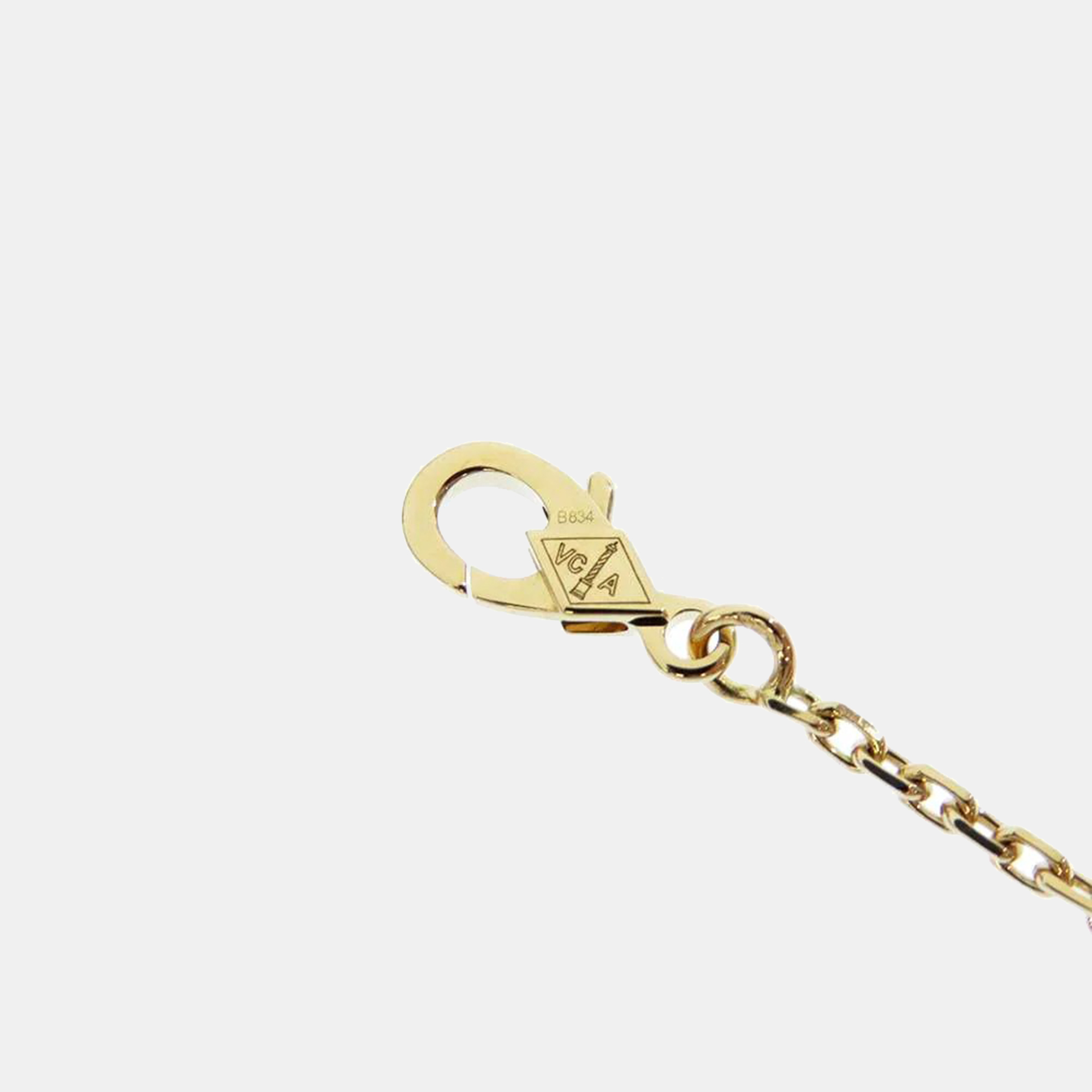 Van Cleef & Arpels Carnelian 18K Yellow Gold Magic Alhambra Long Necklace