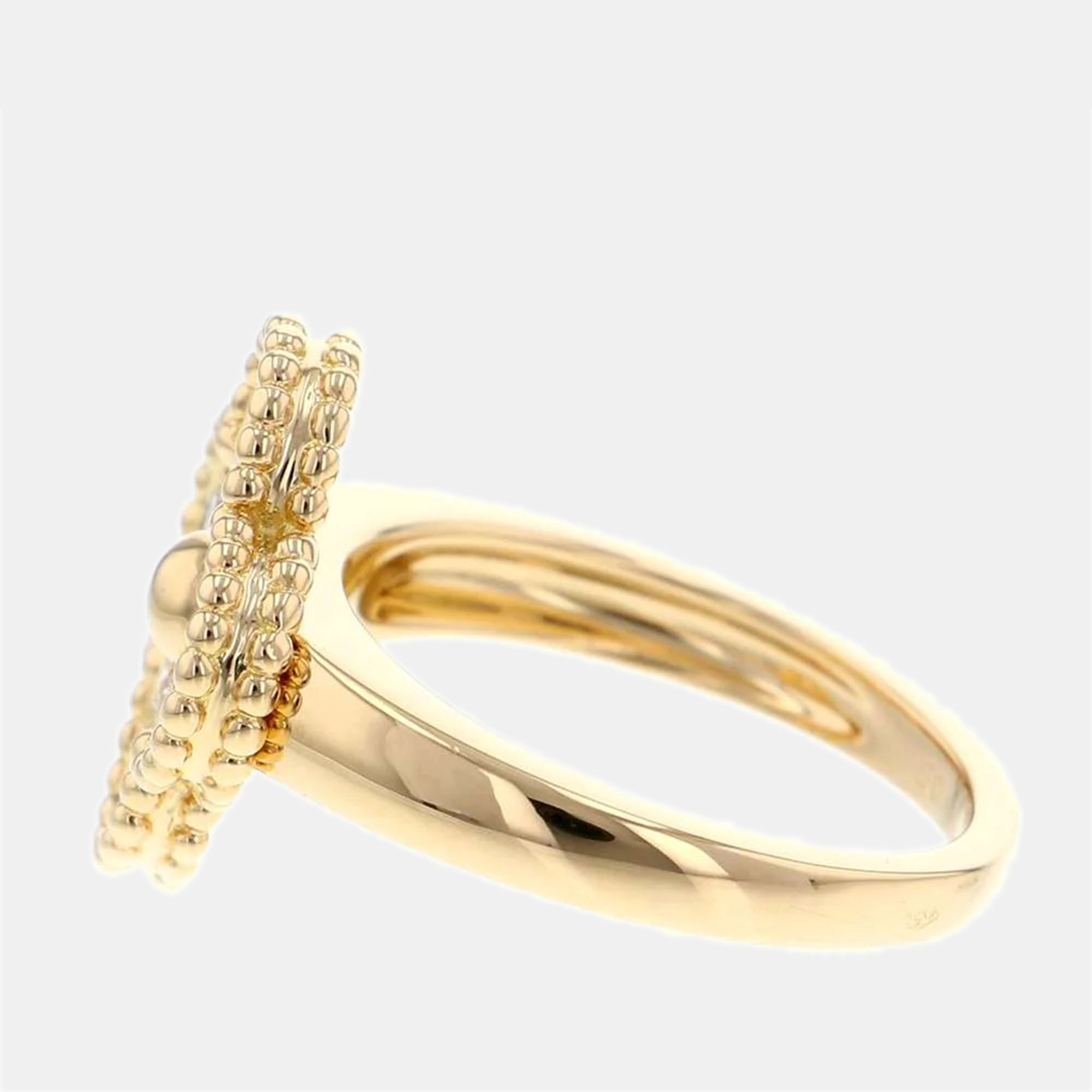 Van Cleef & Arpels 18K Yellow Gold Diamond Vintage Alhambra Ring Size 50
Van Cleef & Arpels 18K Yellow Gold Diamond Vintage Alhambra Ring Size 50