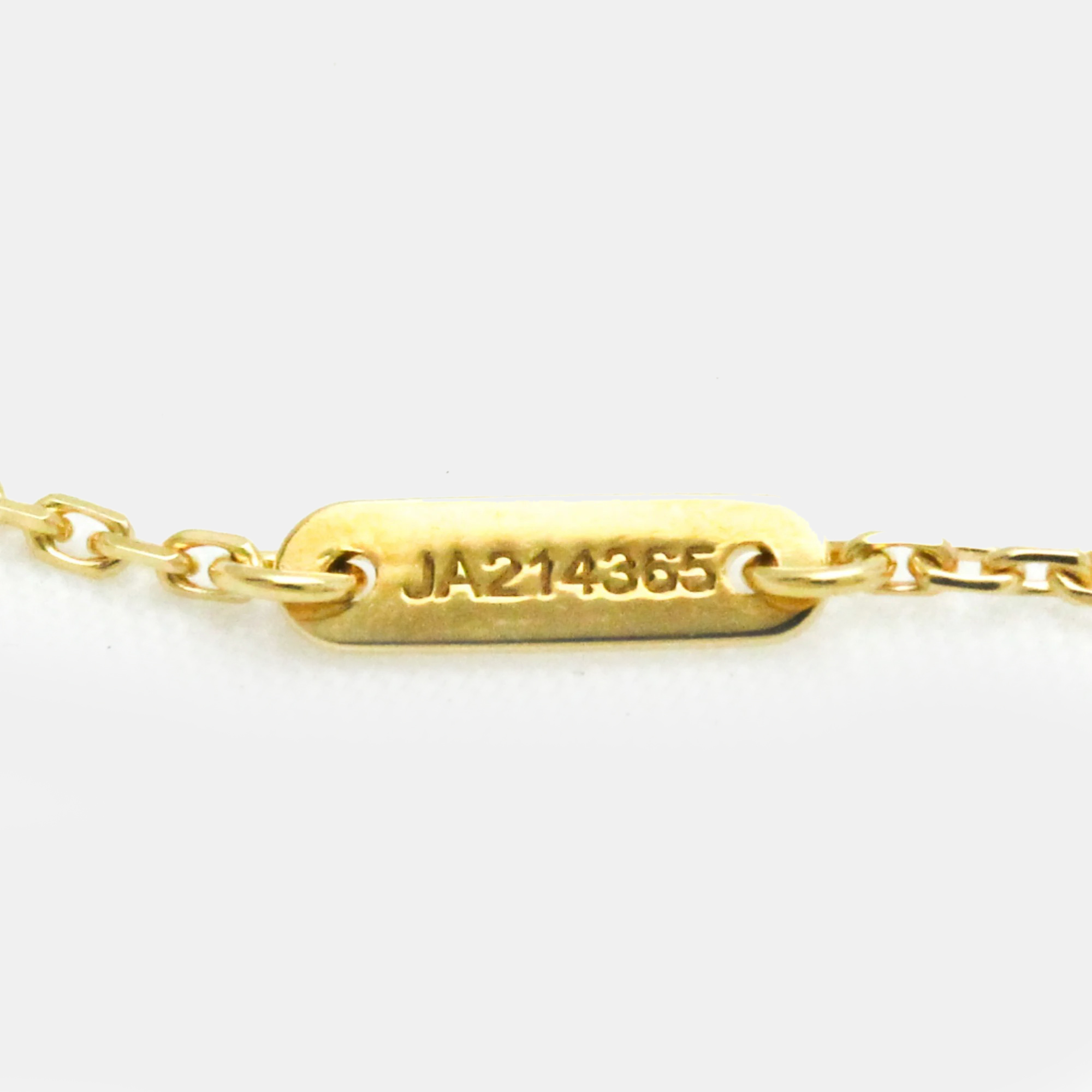 Van Cleef & Arpels 18K Yellow Gold And Diamond Frivole Pendant Necklace
