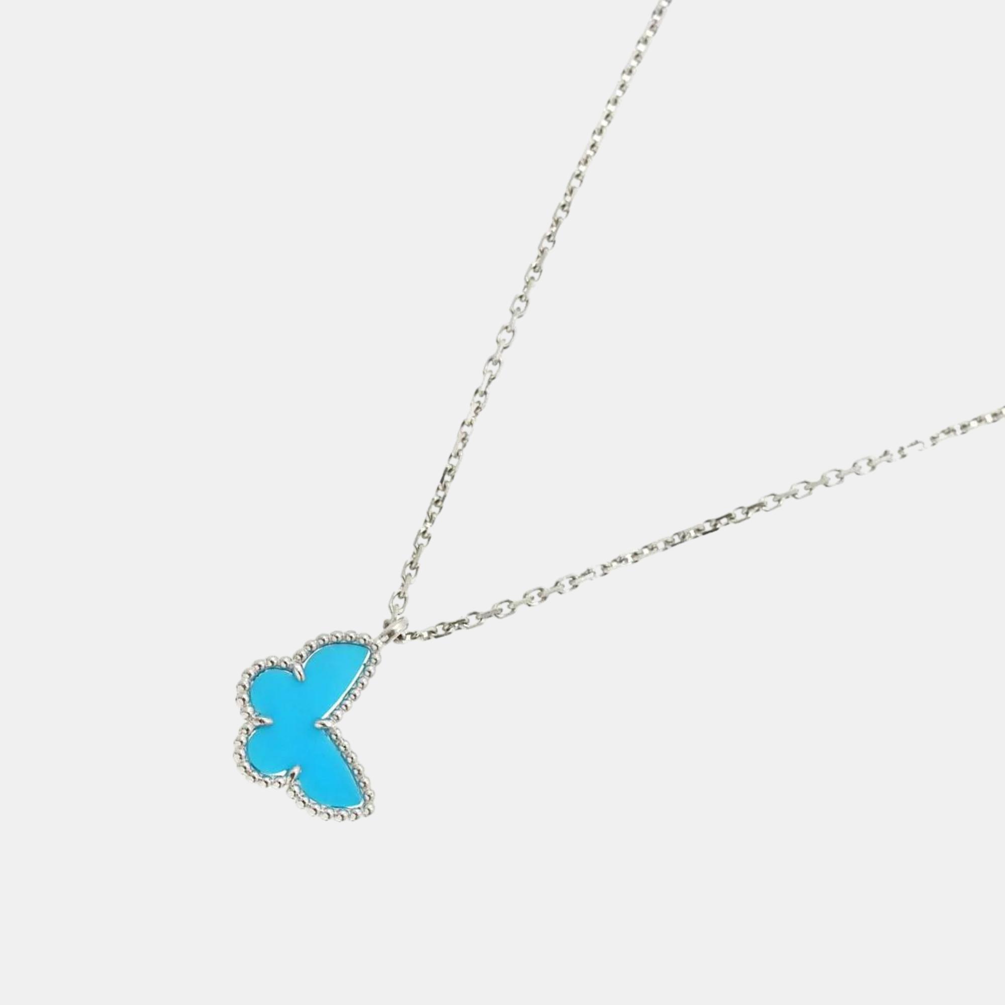 Van Cleef & Arpels 18K White Gold Butterfly Sweet Alhambra Pendant Necklace
Van Cleef & Arpels 18K White Gold Butterfly Sweet Alhambra Pendant Necklace