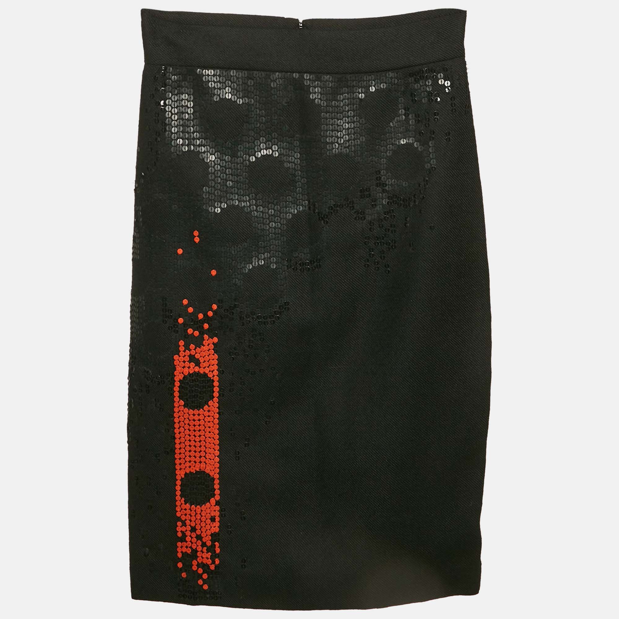 Versace Collection Black Sequin Embellished Wool Pencil Skirt M
Versace Collection Black Sequin Embellished Wool Pencil Skirt M