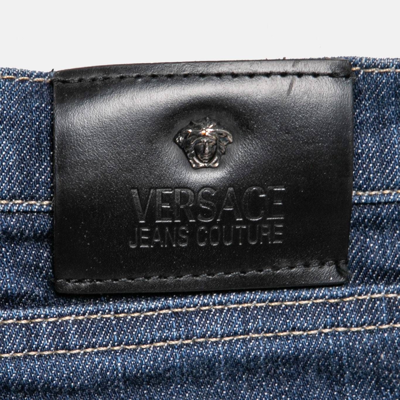 Versace Jeans Couture Blue Denim Tapered Leg Jeans S Waist 28