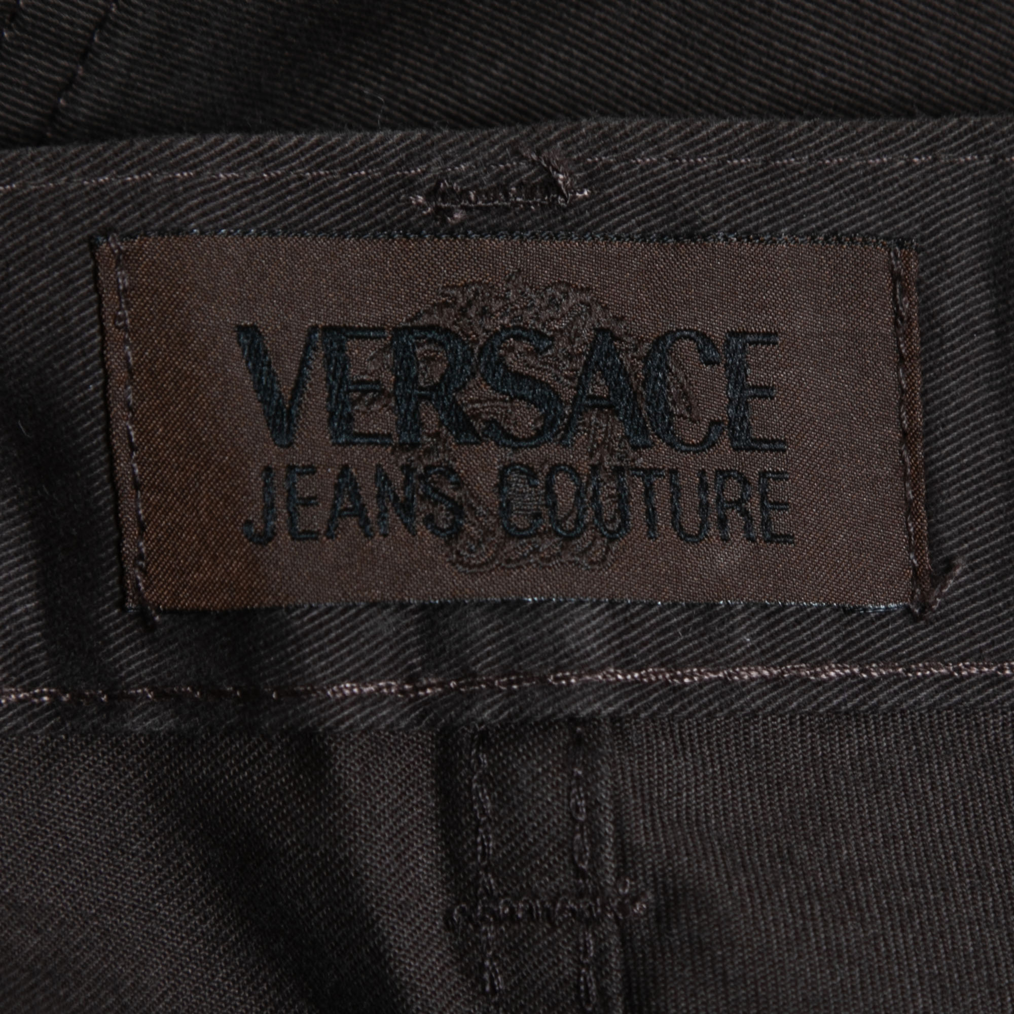 Versace Jeans Couture Brown Denim High Waist Jeans M Waist 28