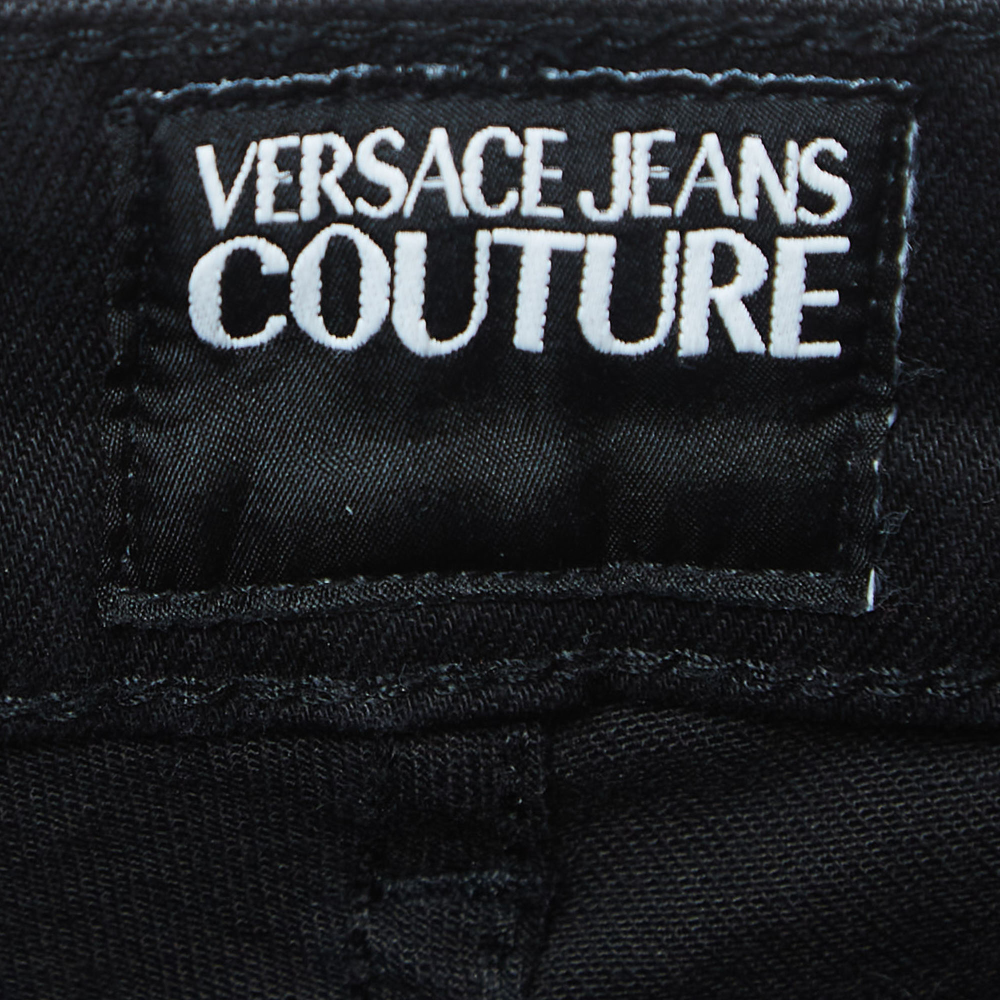 Versace Jeans Couture Black Denim Slim Fit Jeans M Waist 30