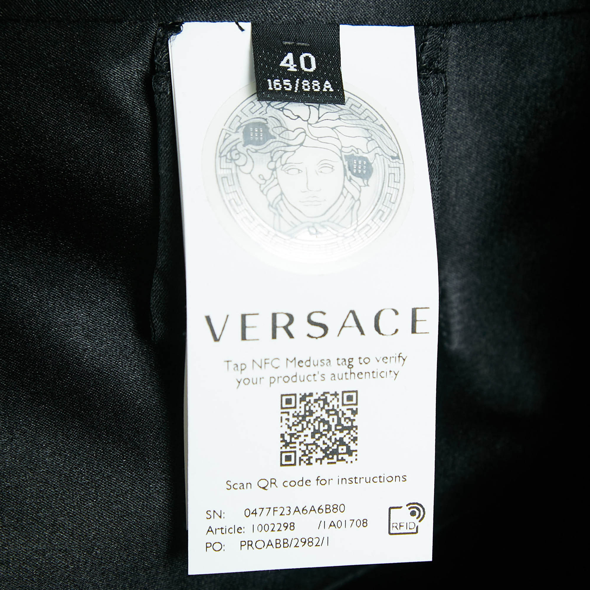 Versace Black Crepe And Silk Rhinestone Belted Maxi Dress S