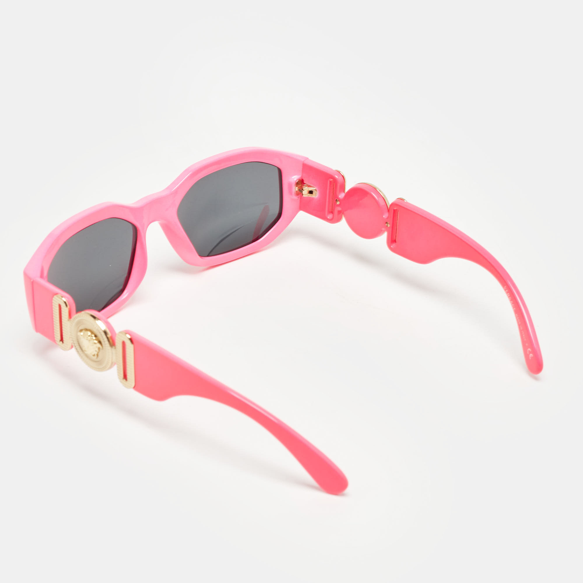 Versace Pink/Black MOD 4361 Medusa Biggie Rectangular Sunglasses