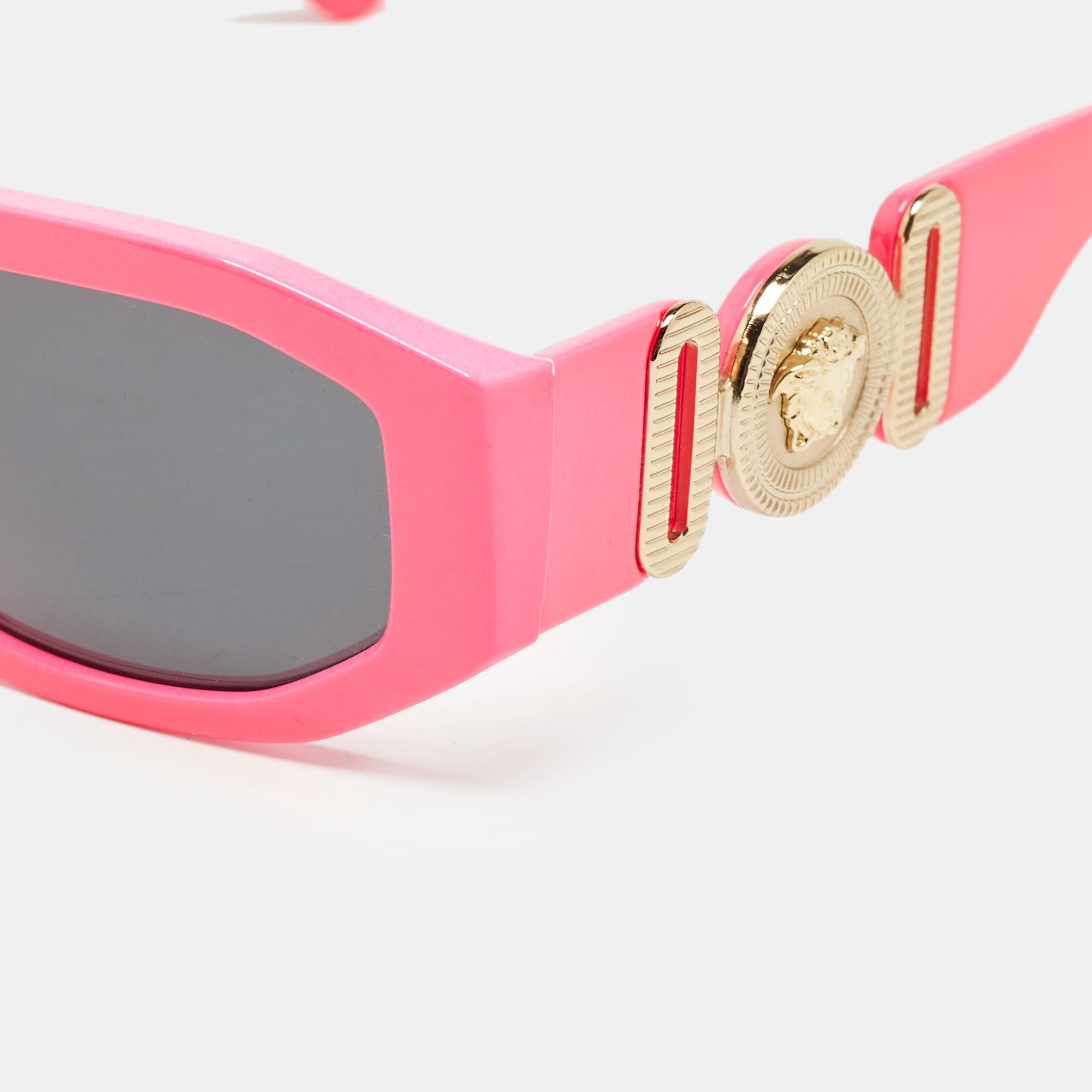 Versace Pink/Black MOD 4361 Medusa Biggie Rectangular Sunglasses