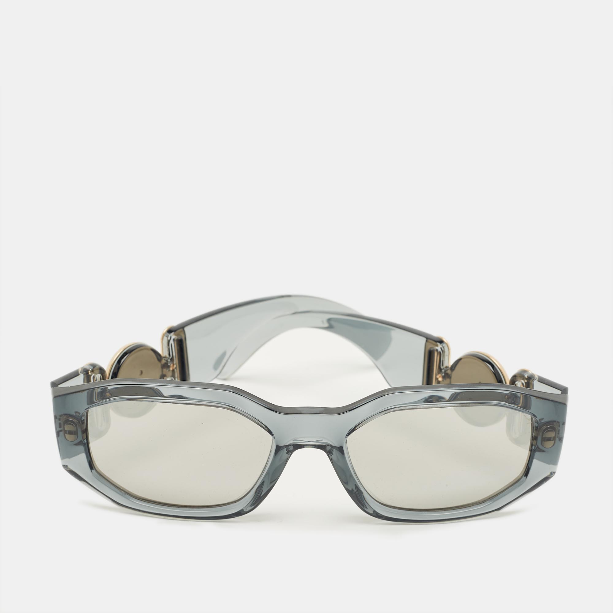 Versace Grey MOD 4361 Medusa Biggie Rectangular Sunglasses
Versace Grey MOD 4361 Medusa Biggie Rectangular Sunglasses