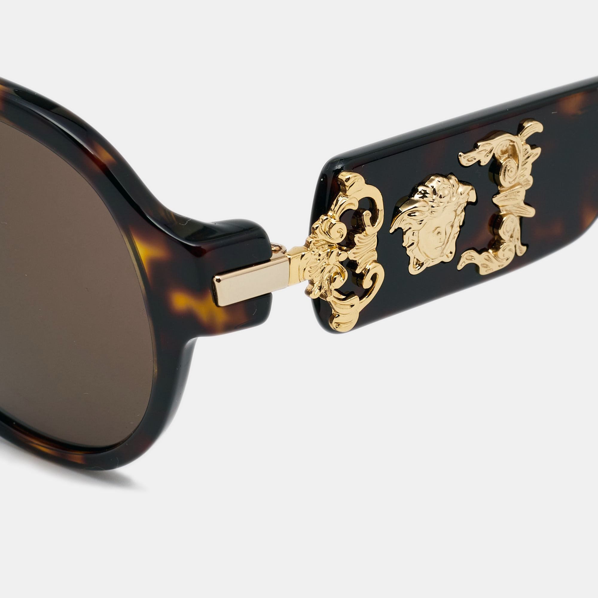 

Versace Brown Havana/ Brown VE 4323 Medusa Oversized Sunglasses
