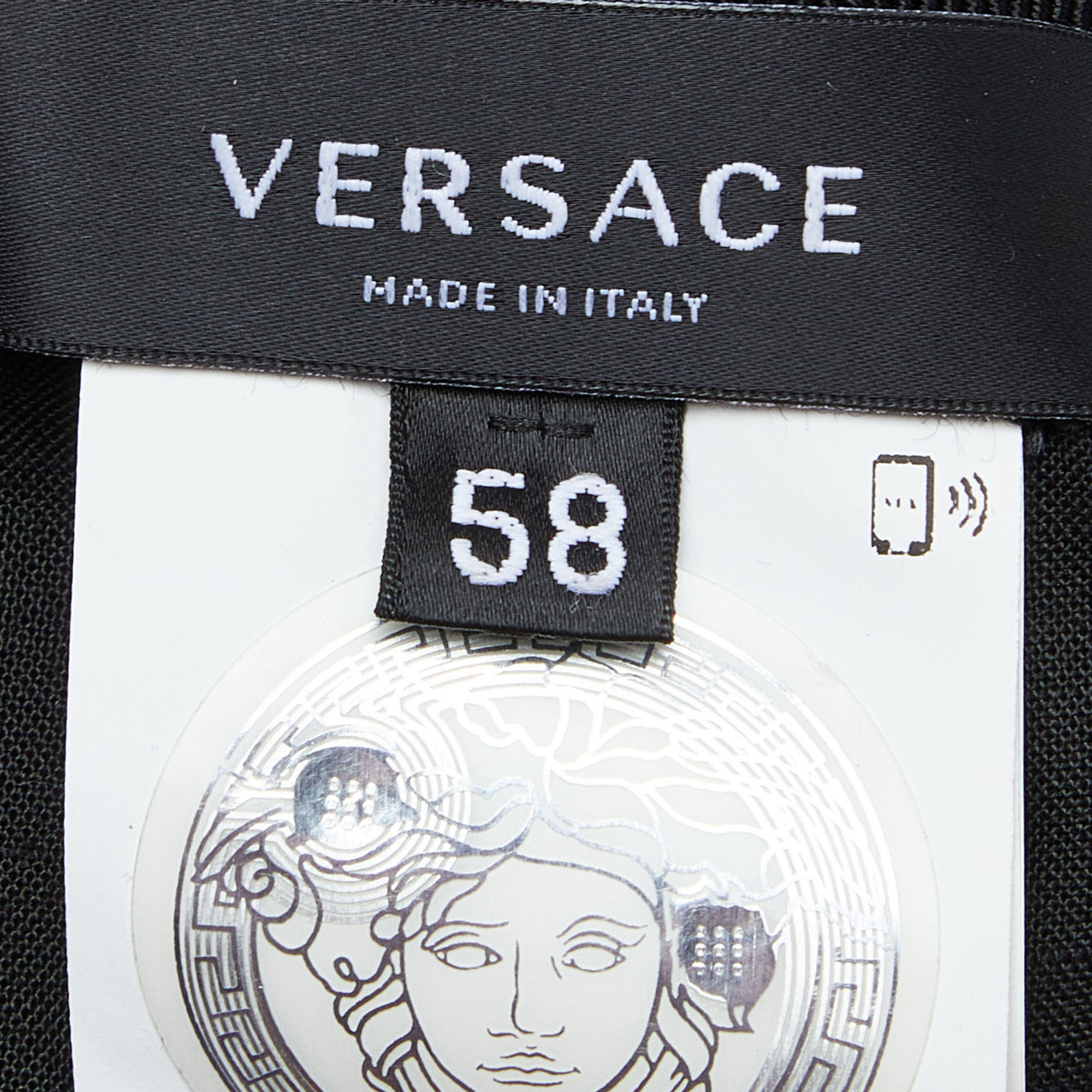 Versace Multicolor Logo Print Cotton Baseball Cap Size 58