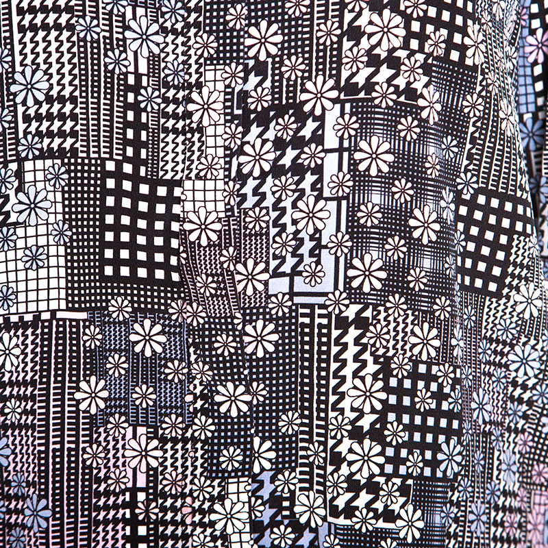 Versace Multicolor Abstract Printed Silk Long Sleeve Shirt S