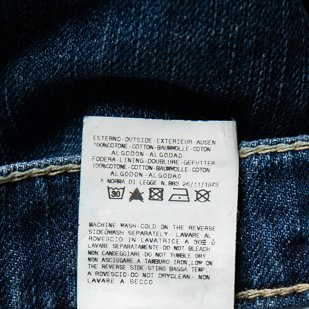 Versace VJC Navy Blue Denim Washed Jeans M