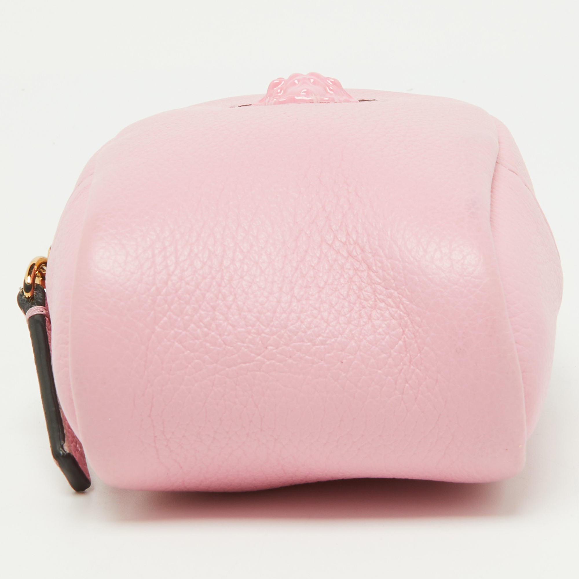 Versace Pink Leather La Medusa Modular Pouch Bag
