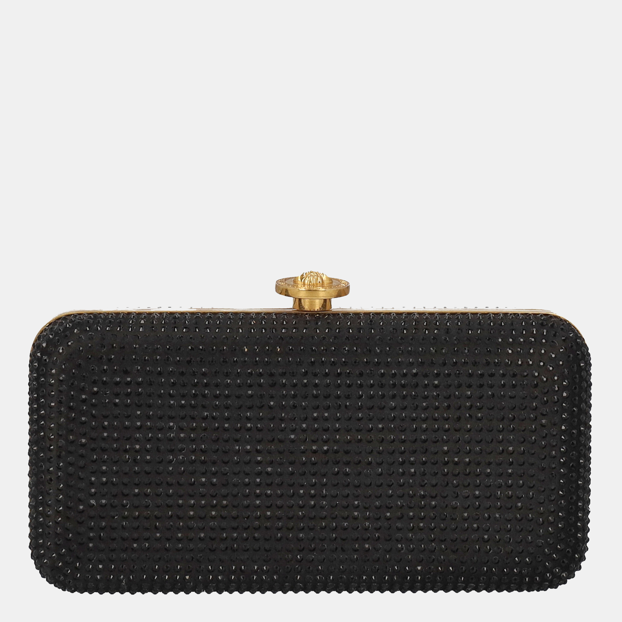 Versace  Women's Synthetic Fibers Clutch Bag - Black - One Size