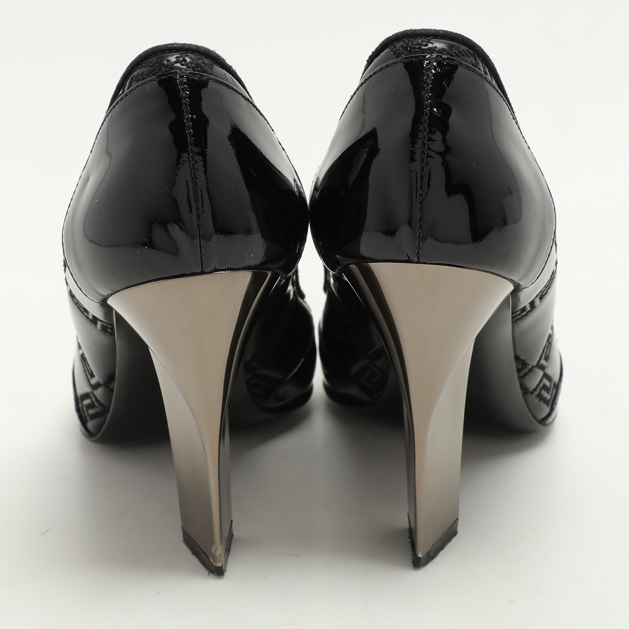 Versace Black Patent Leather Pumps Size 37.5