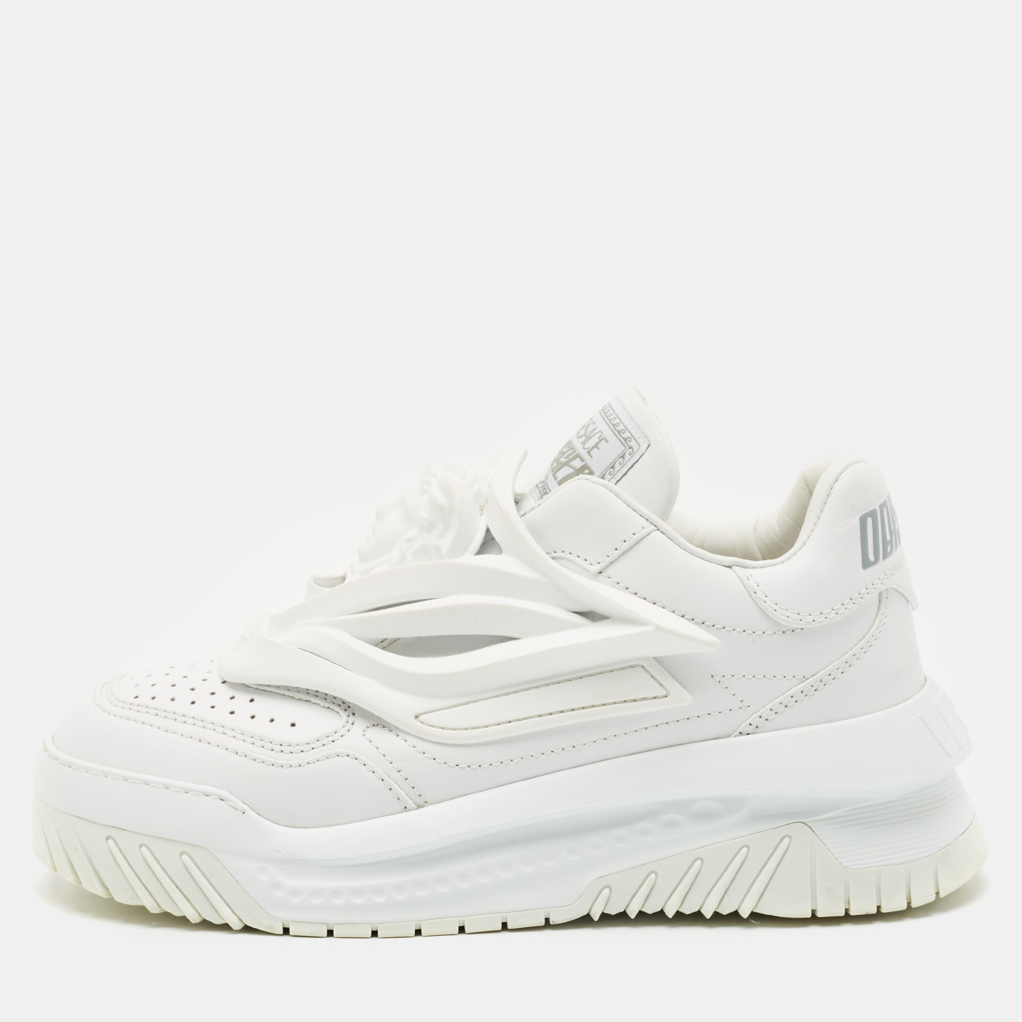 Versace White Leather and Rubber Odissea Medusa Chunky Slip On Sneakers Size
Versace White Leather and Rubber Odissea Medusa Chunky Slip On Sneakers Size