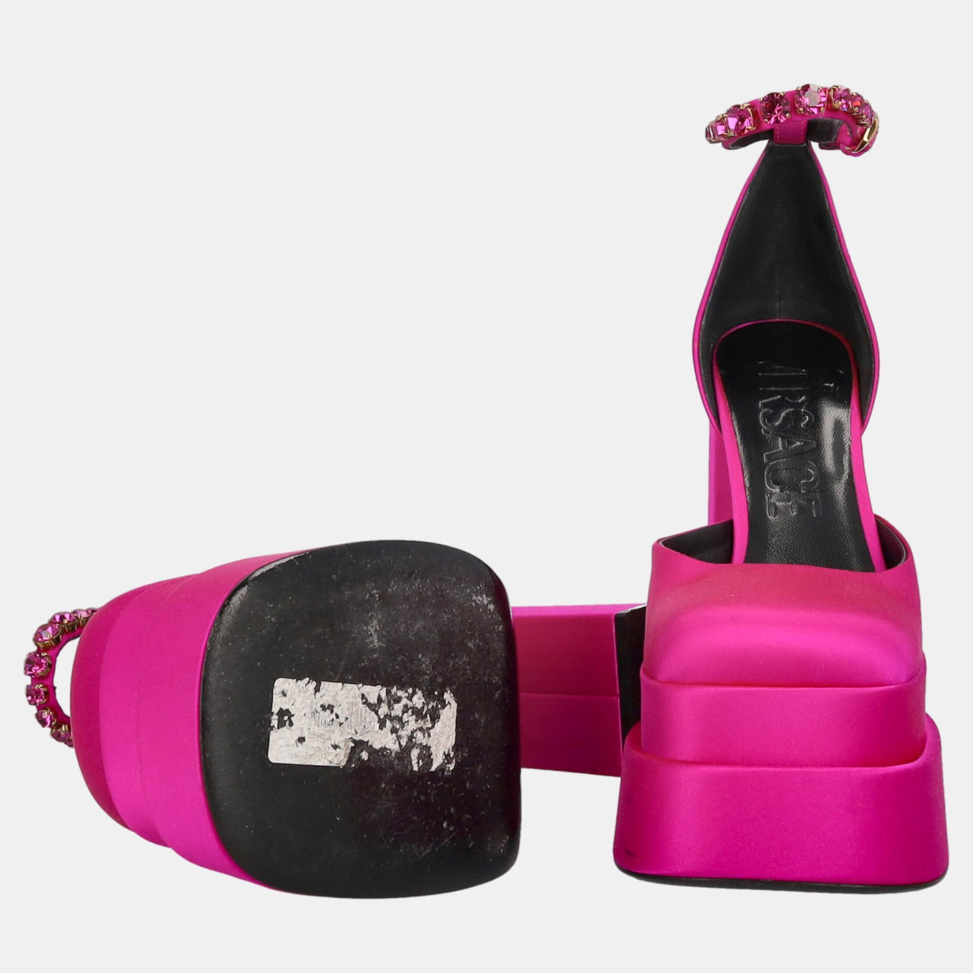 Versace  Women's Fabric Heels - Purple - EU 39