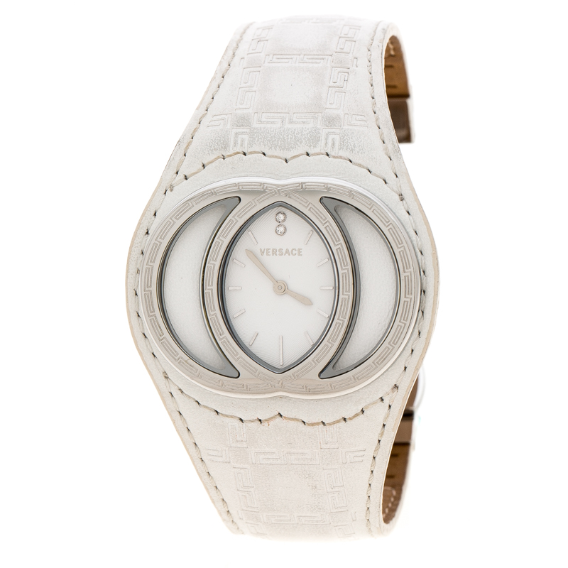 

Versace White Stainless Steel Eclissi