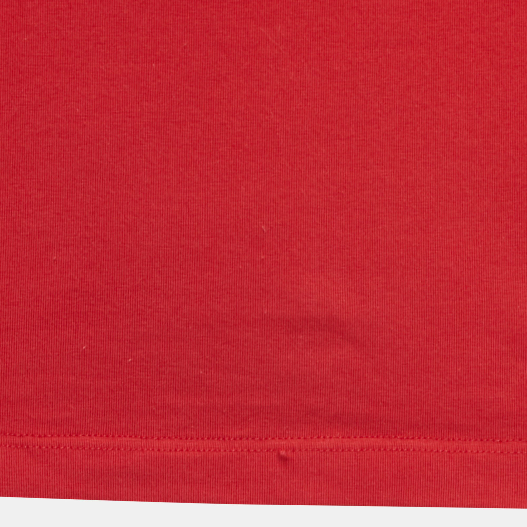 Versus Versace Red Cotton Logo Detailed High Neck T-Shirt XS
