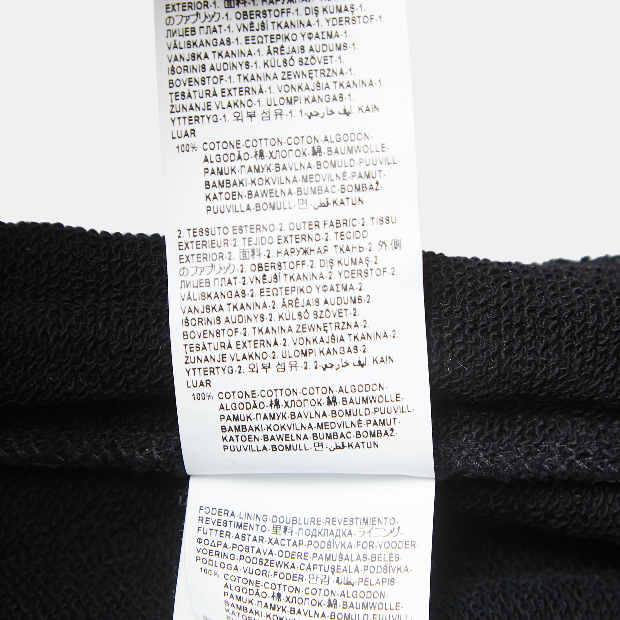 Versus Versace Black Logo Print Cotton Side Zip Detailed Joggers S