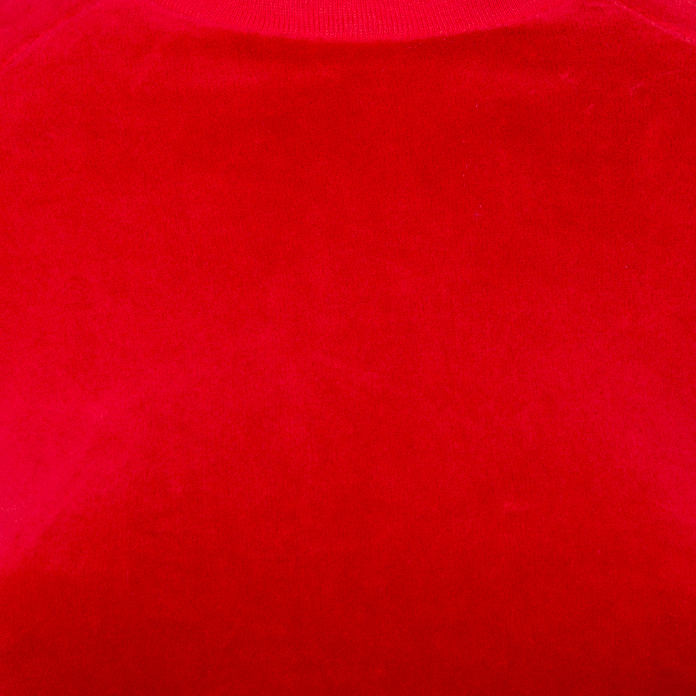 Vetements X Juicy Couture Red Velour Turtleneck Top M