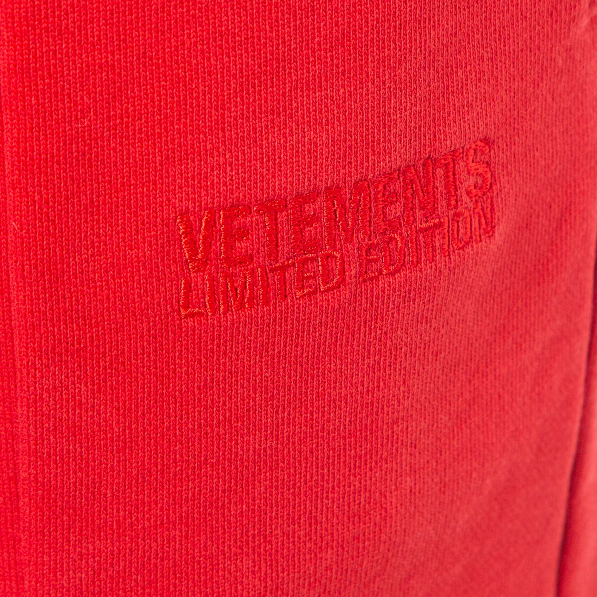 Vetements Red Jersey Sweatpants L