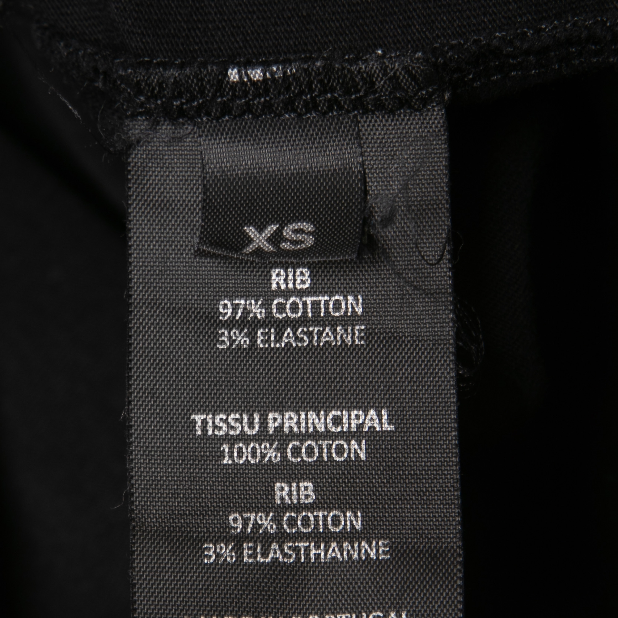 Vetements Black Languages Print Cotton Crew Neck Half Sleeve T-Shirt XS
