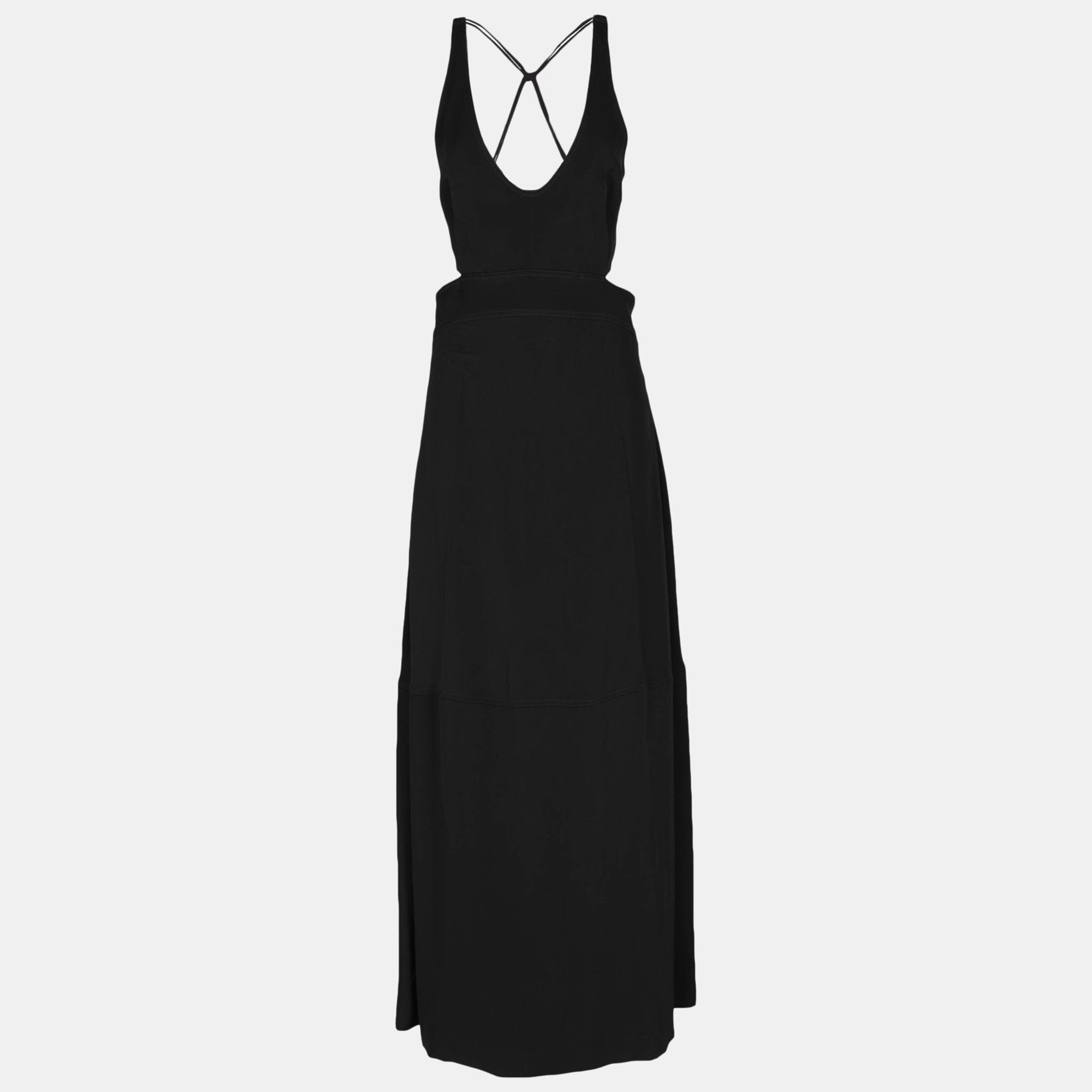 Victoria Beckham Women's Synthetic Fibers Long Dress - Black - S