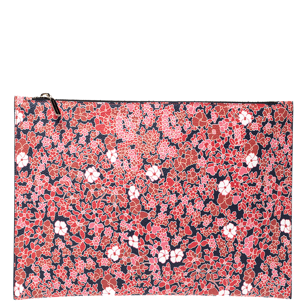 Victoria Beckham Multicolor Floral Print Large Simple Pouch female
