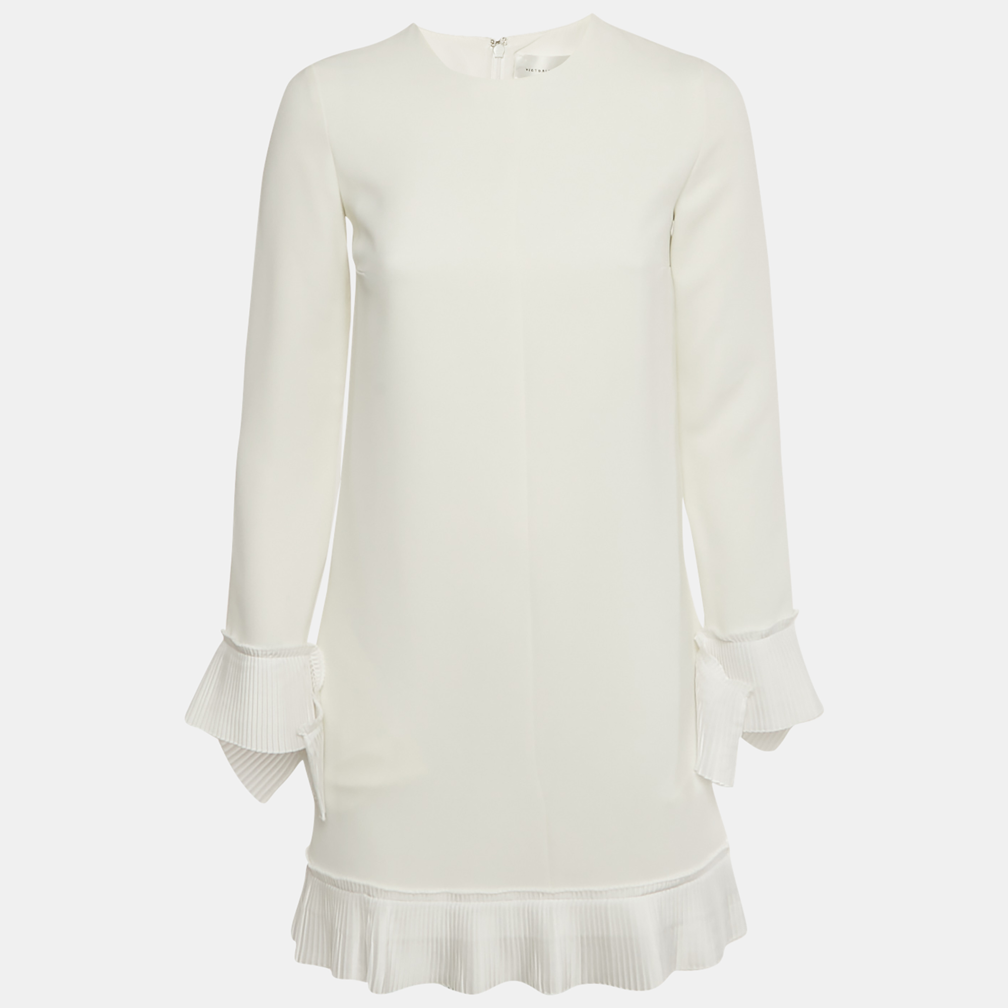 Victoria Victoria Beckham White Crepe Plisse Mini Dress S
Victoria Victoria Beckham White Crepe Plisse Mini Dress S