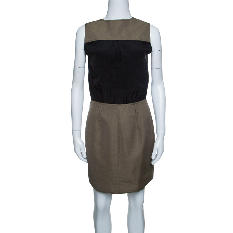 Victoria Victoria Beckham Colorblock Sleeveless Dress S