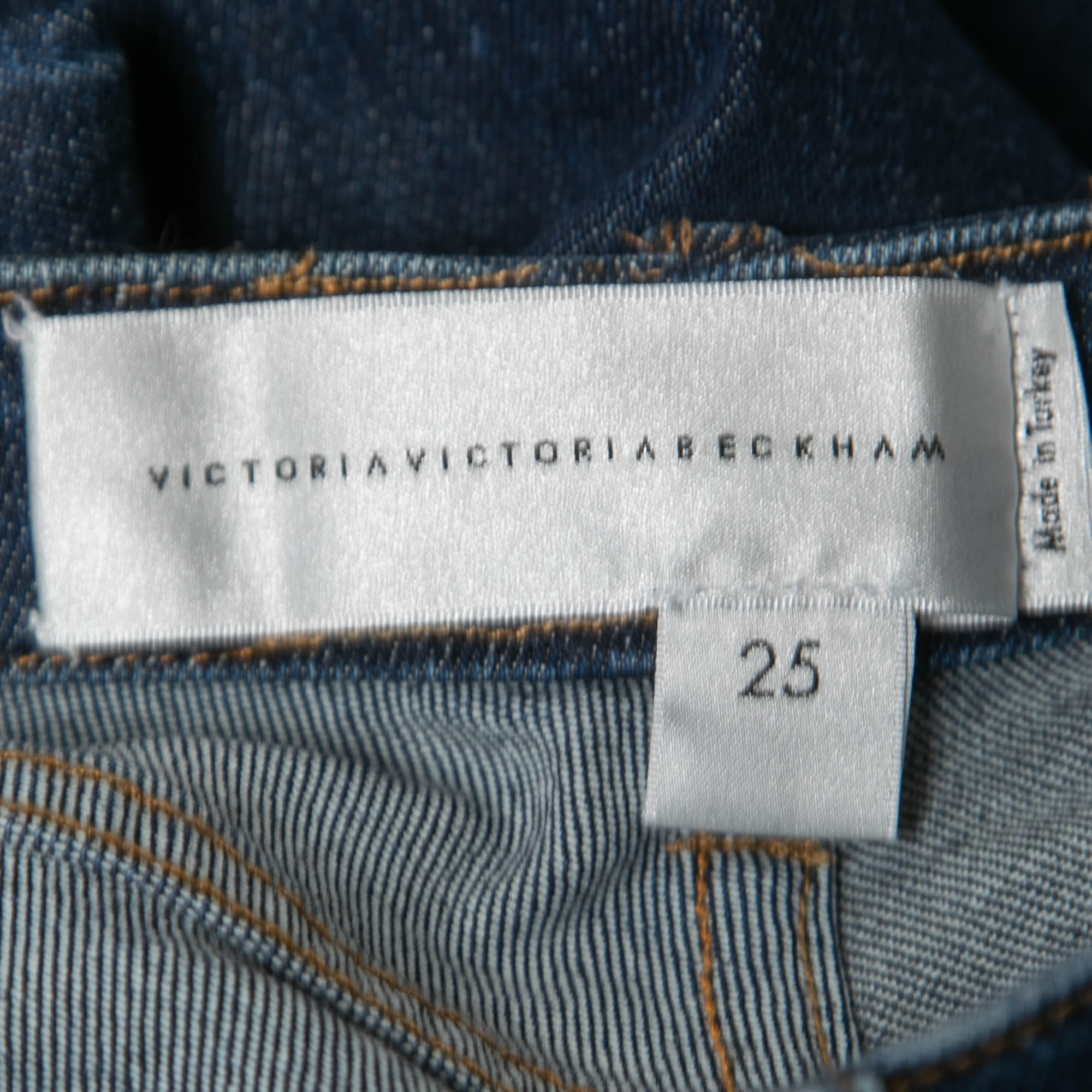 Victoria Victoria Beckham Blue Denim Flared Jeans S Waist 25