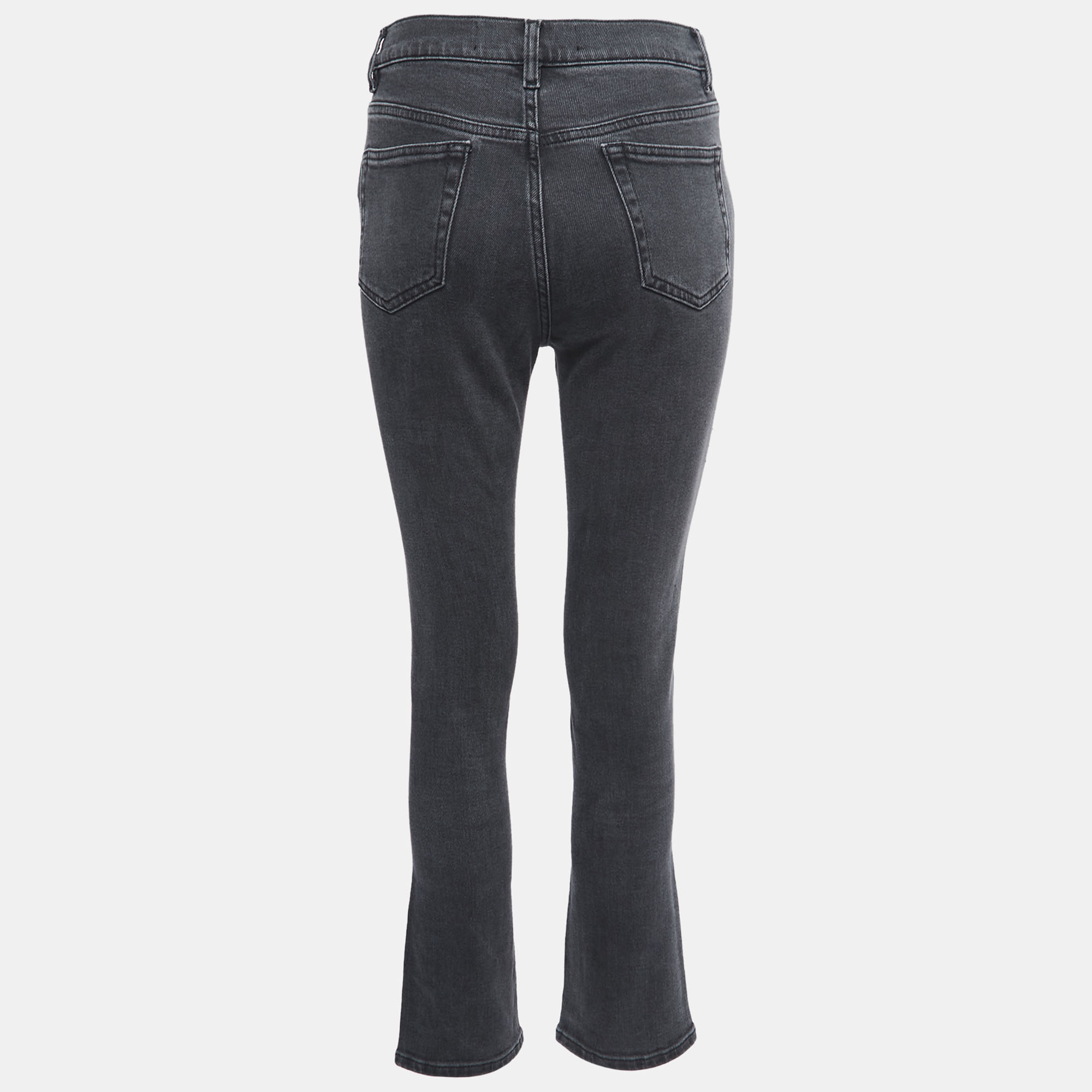 Victoria Victoria Beckham Grey Denim Studded Jeans S Waist 25