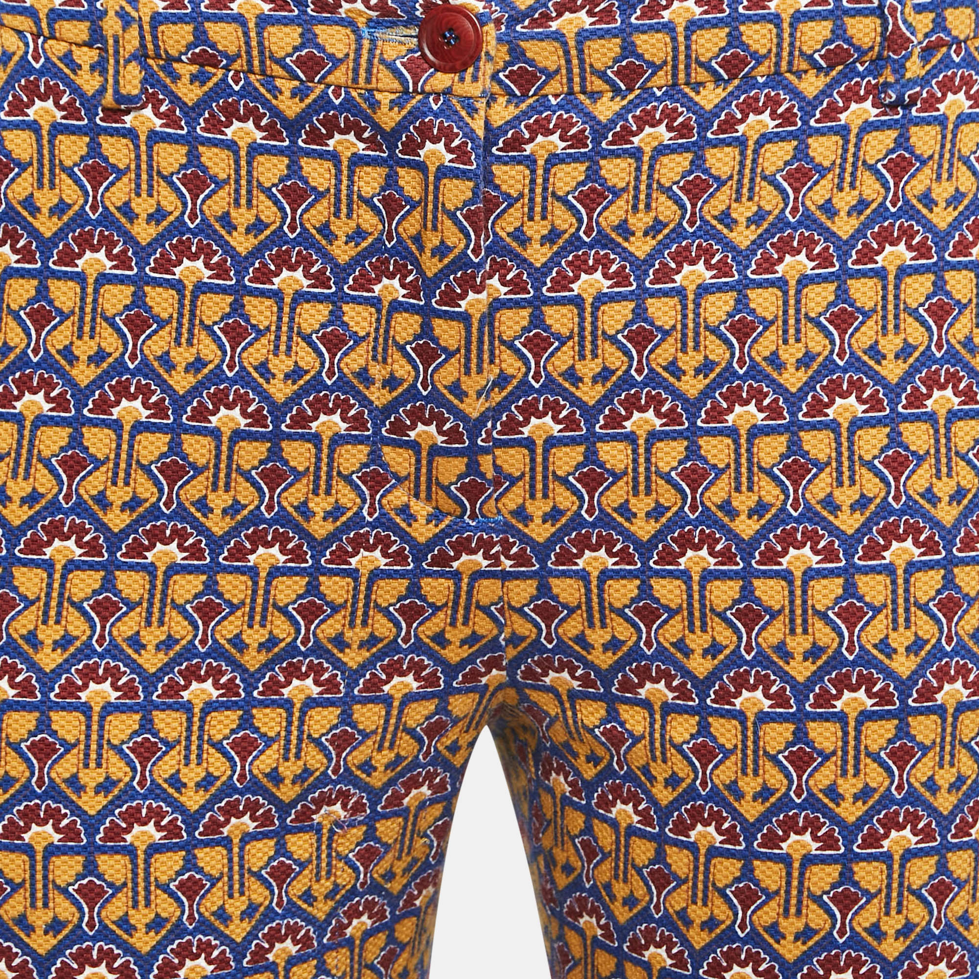 Weekend Max Mara Multicolor Printed Cotton Capri Pants S