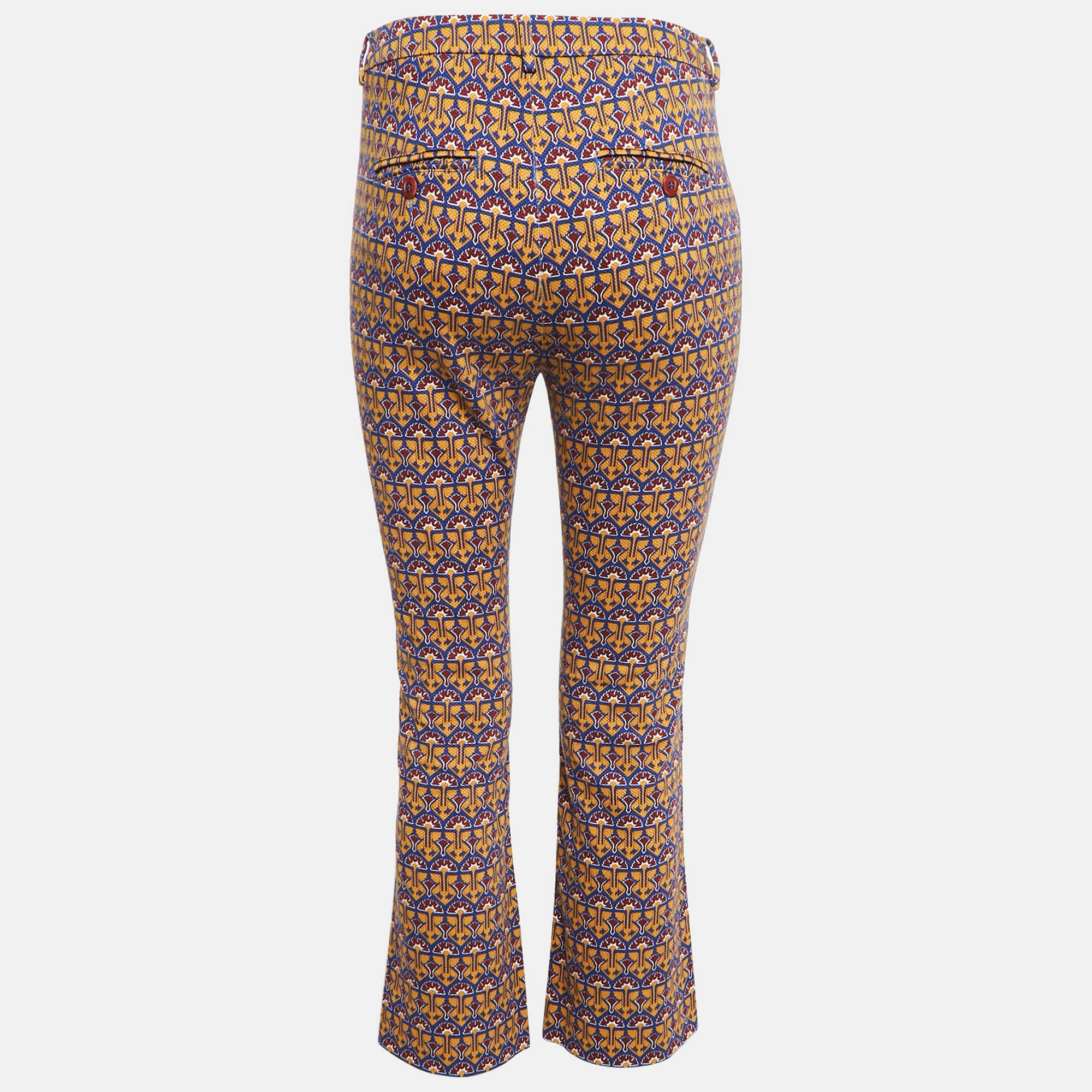 Weekend Max Mara Multicolor Printed Cotton Capri Pants S