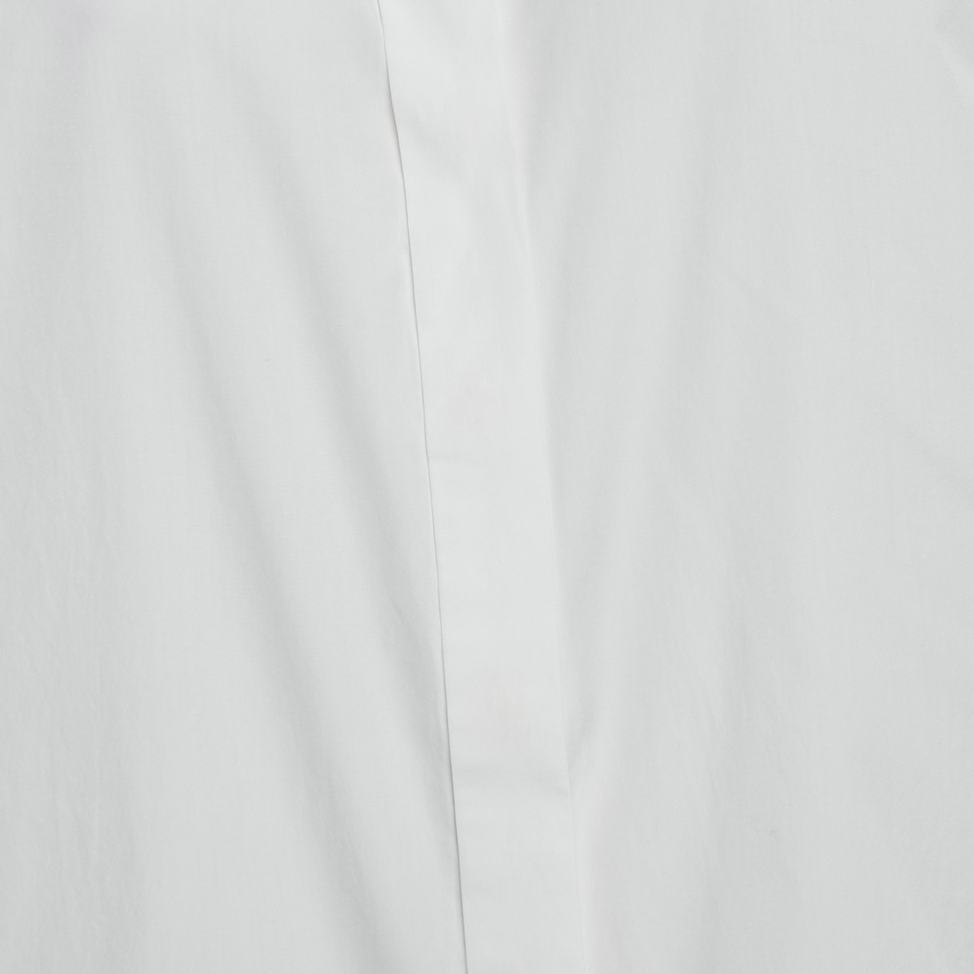 Weekend Max Mara White Cotton Pleated Button Front Tunic M