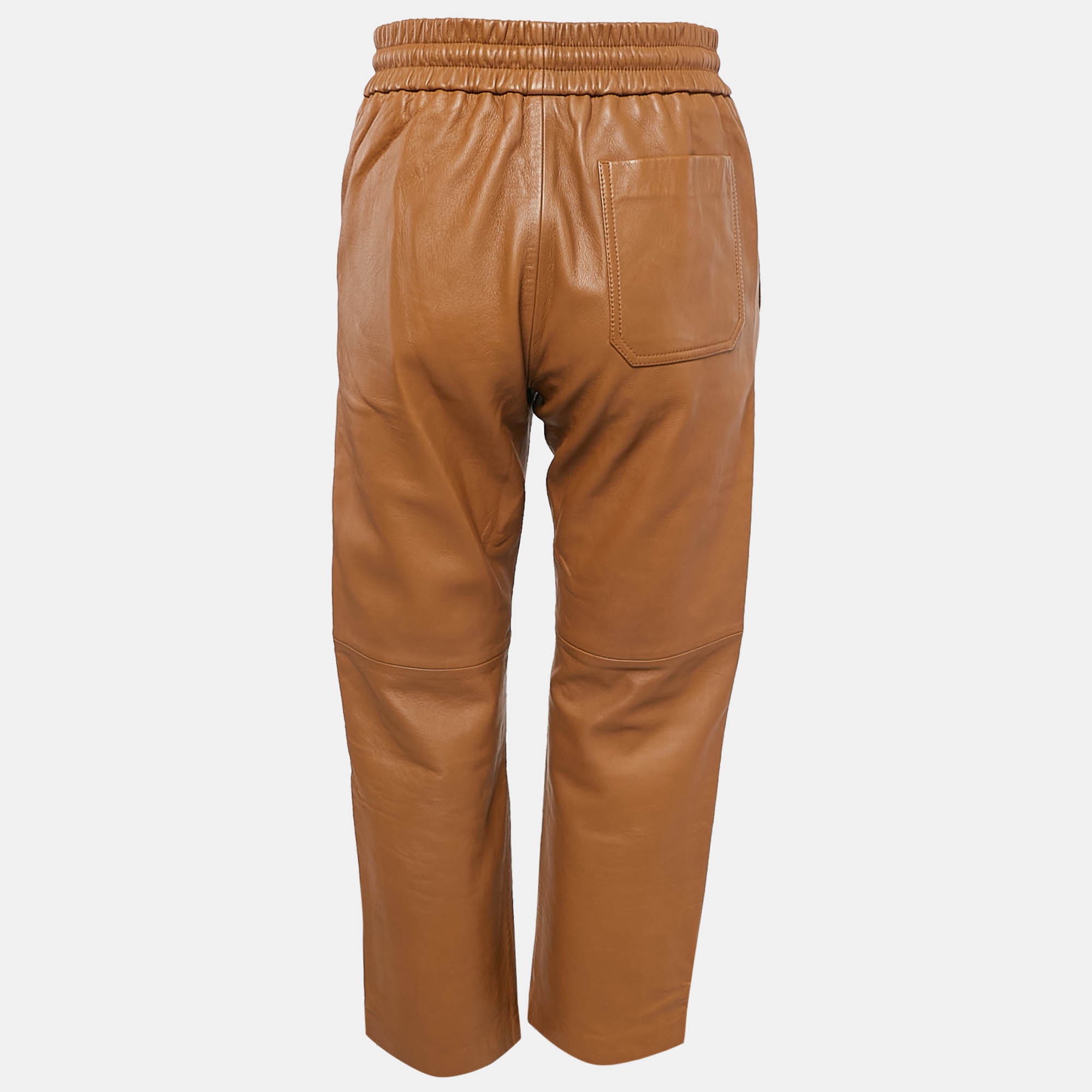 Weekend Max Mara Brown Leather Pants XS