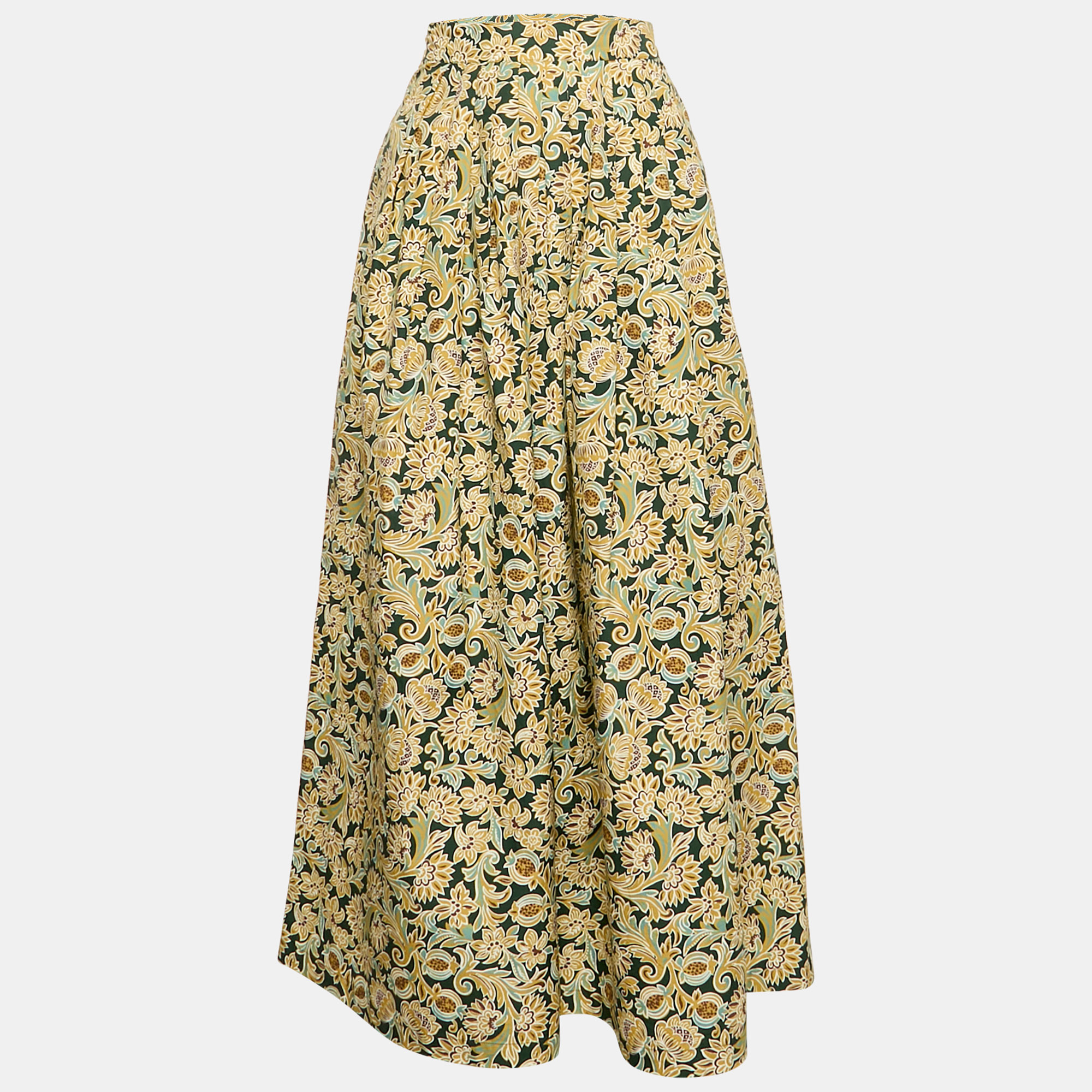 Weekend Max Mara Green/Multicolor Floral Print Pleated Long Skirt M
Weekend Max Mara Green/Multicolor Floral Print Pleated Long Skirt M