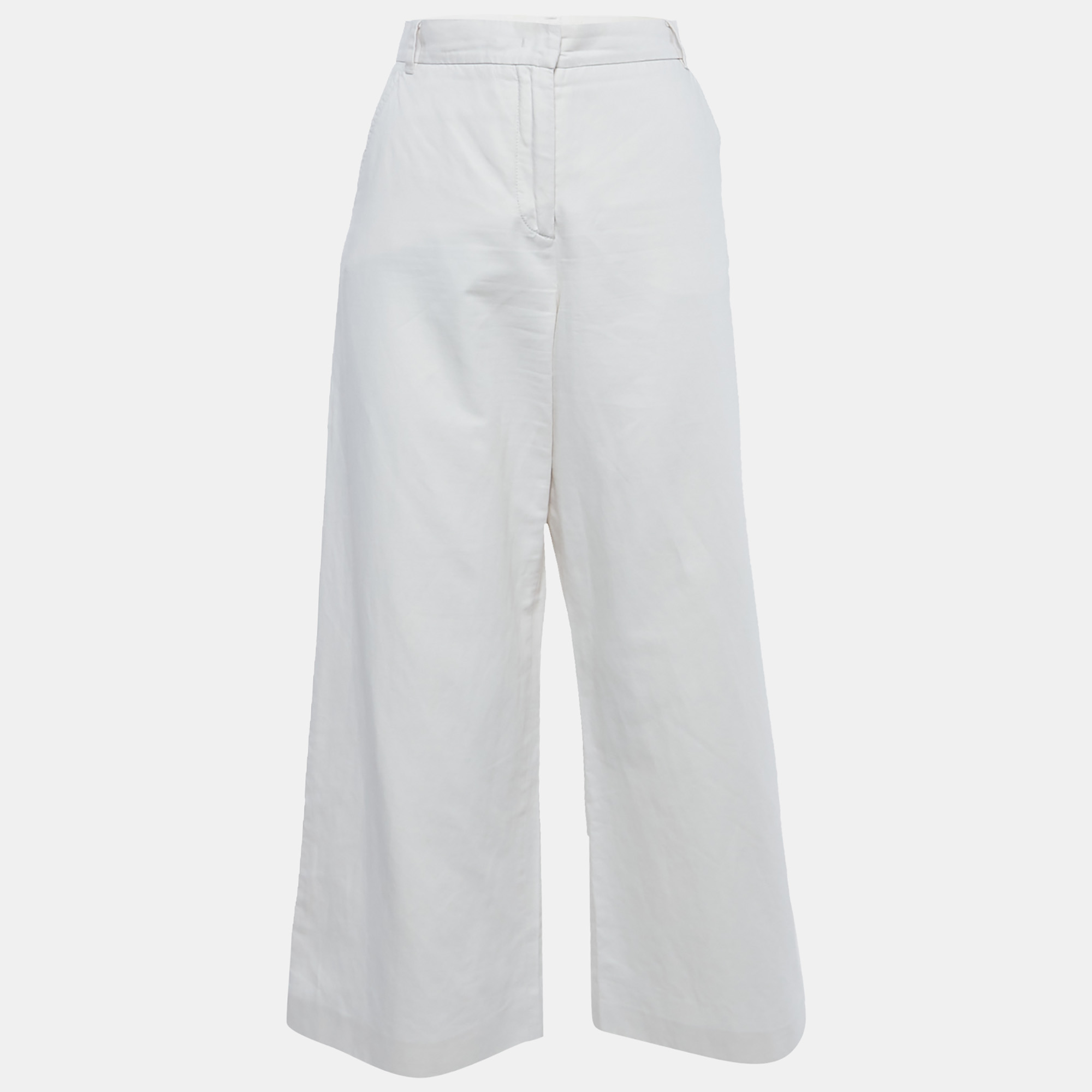 Gabardine Wide-Leg Trousers S - Weekend Max Mara - Modalova