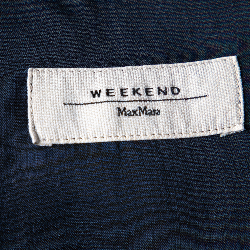 Weekend Max Mara Multicolor Printed Linen Blend Button Front Shirt M