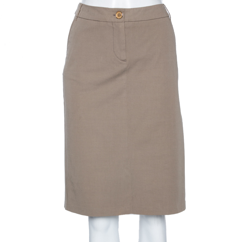 Weekend Max Mara Ecru Cotton Skirt L