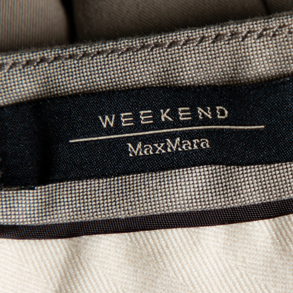 Weekend Max Mara Ecru Cotton Skirt L