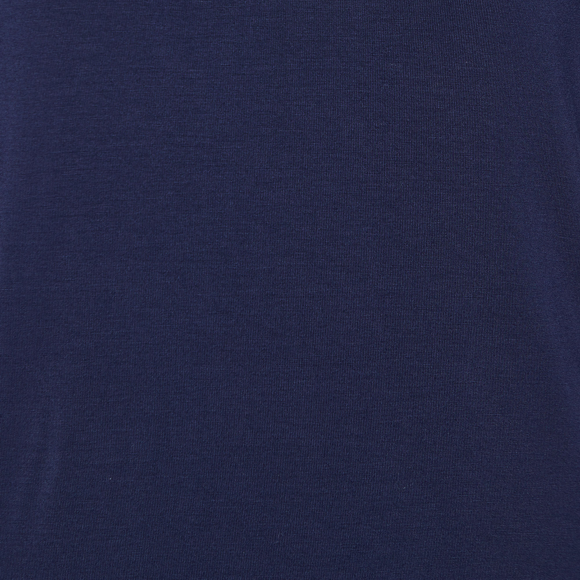 Weekend Max Mara Navy Blue Knit Embellished Neck T-Shirt S