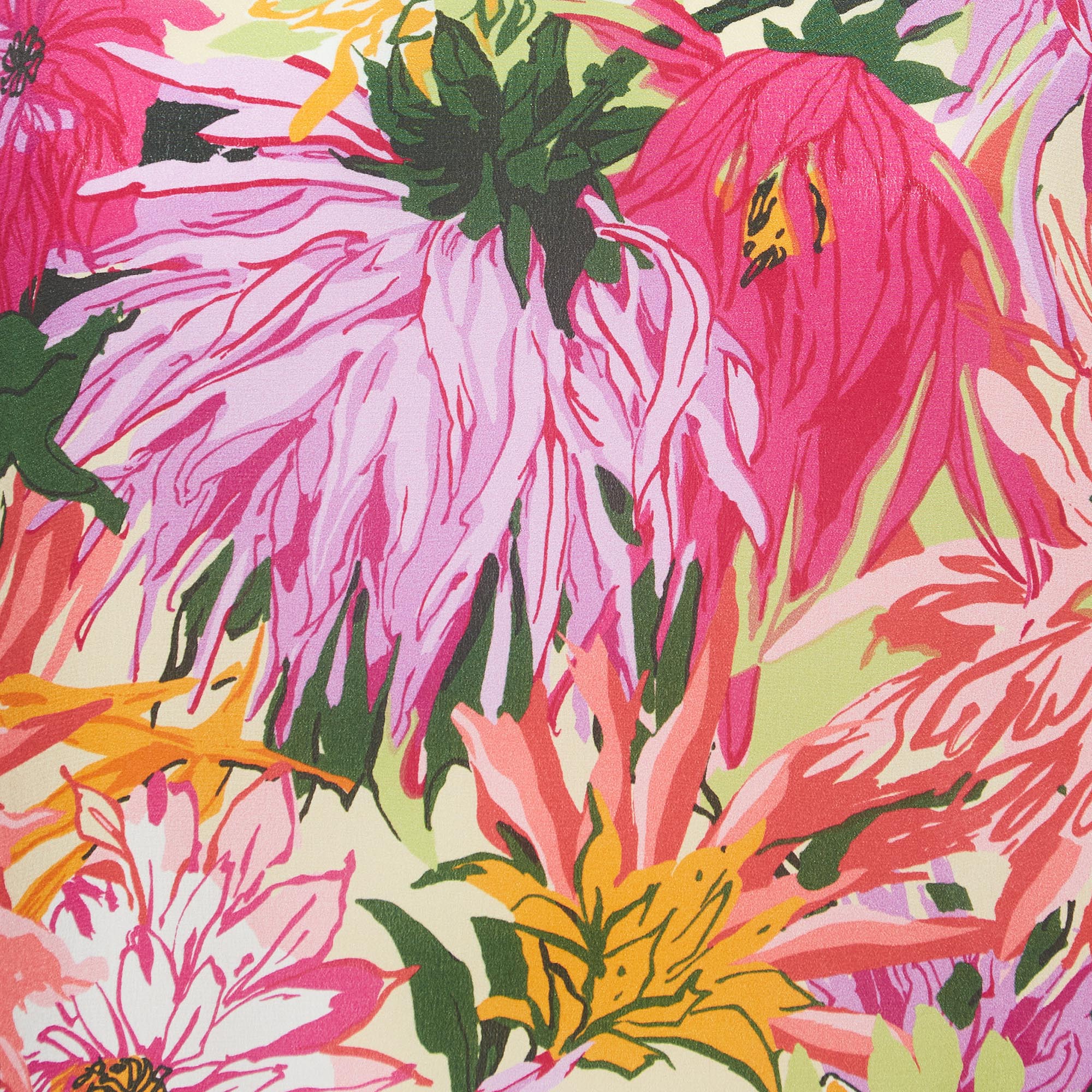 Weekend Max Mara Multicolor Floral Print Silk Vorra Pant Top Set M