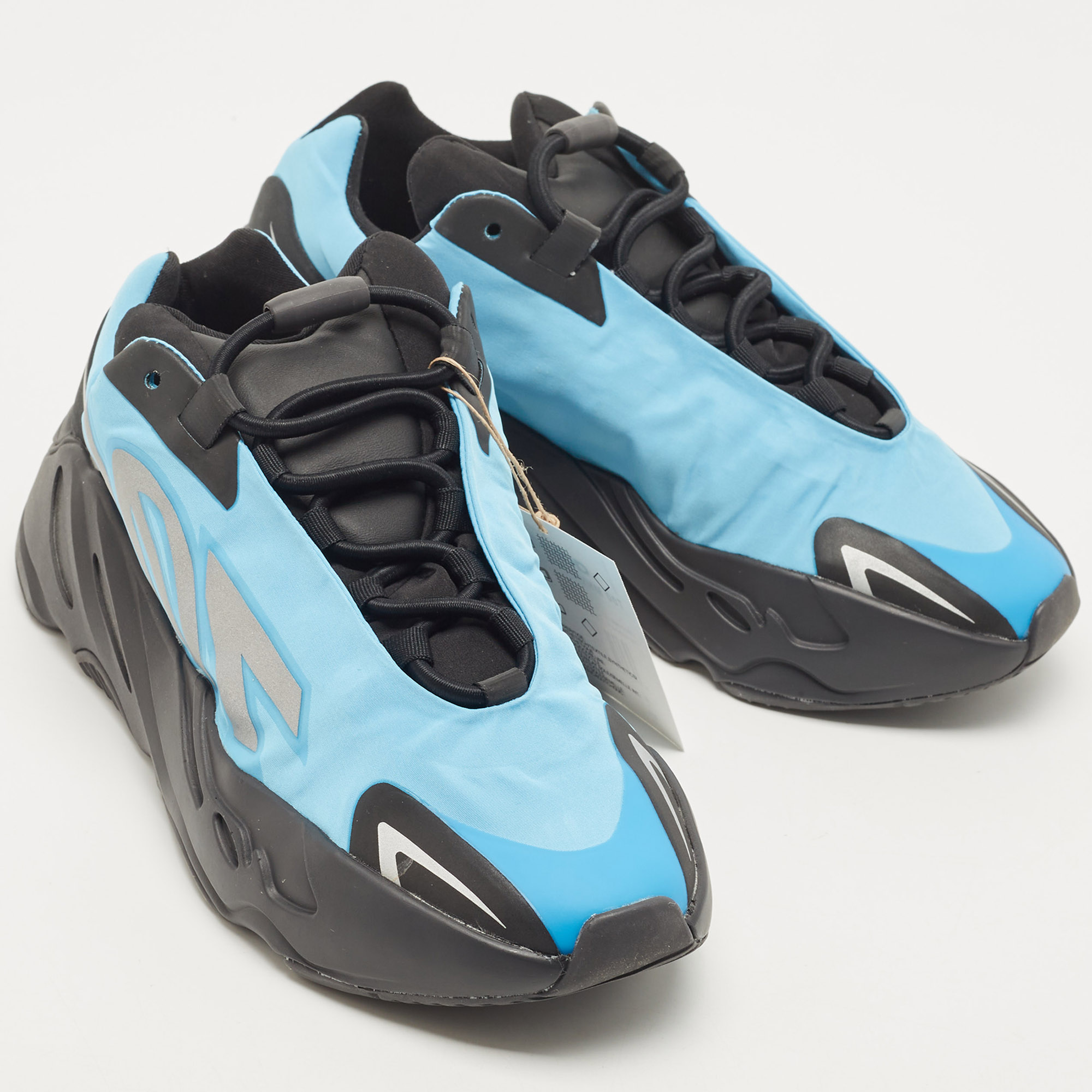 Yeezy X Adidas Blue/Black Nylon Boost 700 MNVN Sneakers Size 39 1/3