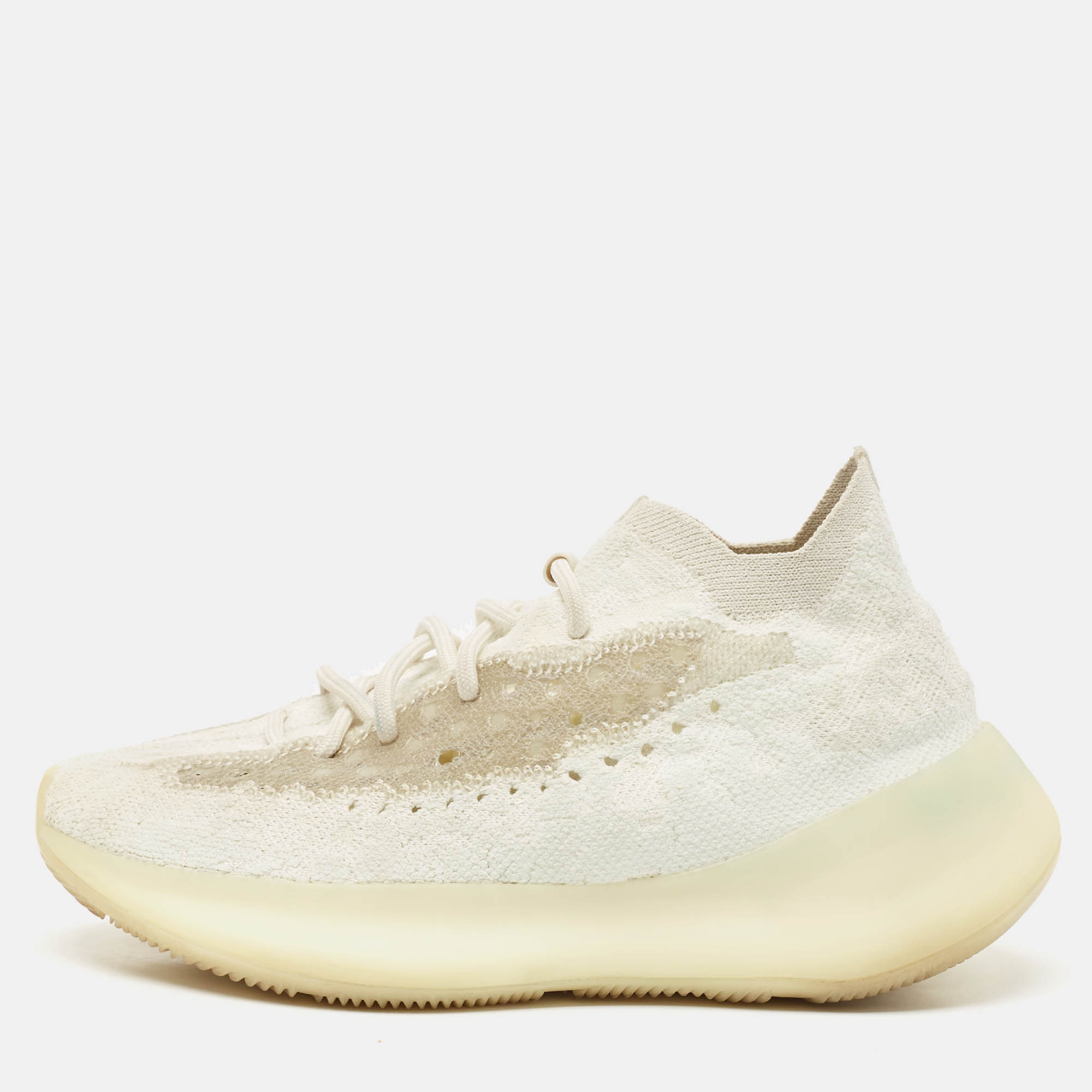 Yeezy x Adidas White Knit Fabric Boost 380 Calcite Glow Sneakers Size 39 1/3
Yeezy x Adidas White Knit Fabric Boost 380 Calcite Glow Sneakers Size 39 1/3