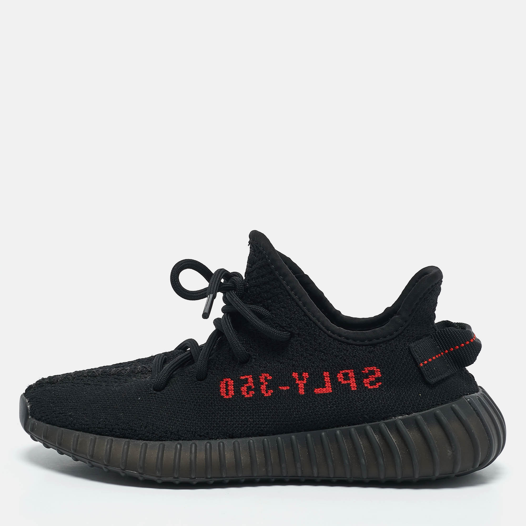 Yeezy x Adidas Black/Red Knit Fabric Boost 350 V2 Bred Sneakers Size 36 2/3
Yeezy x Adidas Black/Red Knit Fabric Boost 350 V2 Bred Sneakers Size 36 2/3