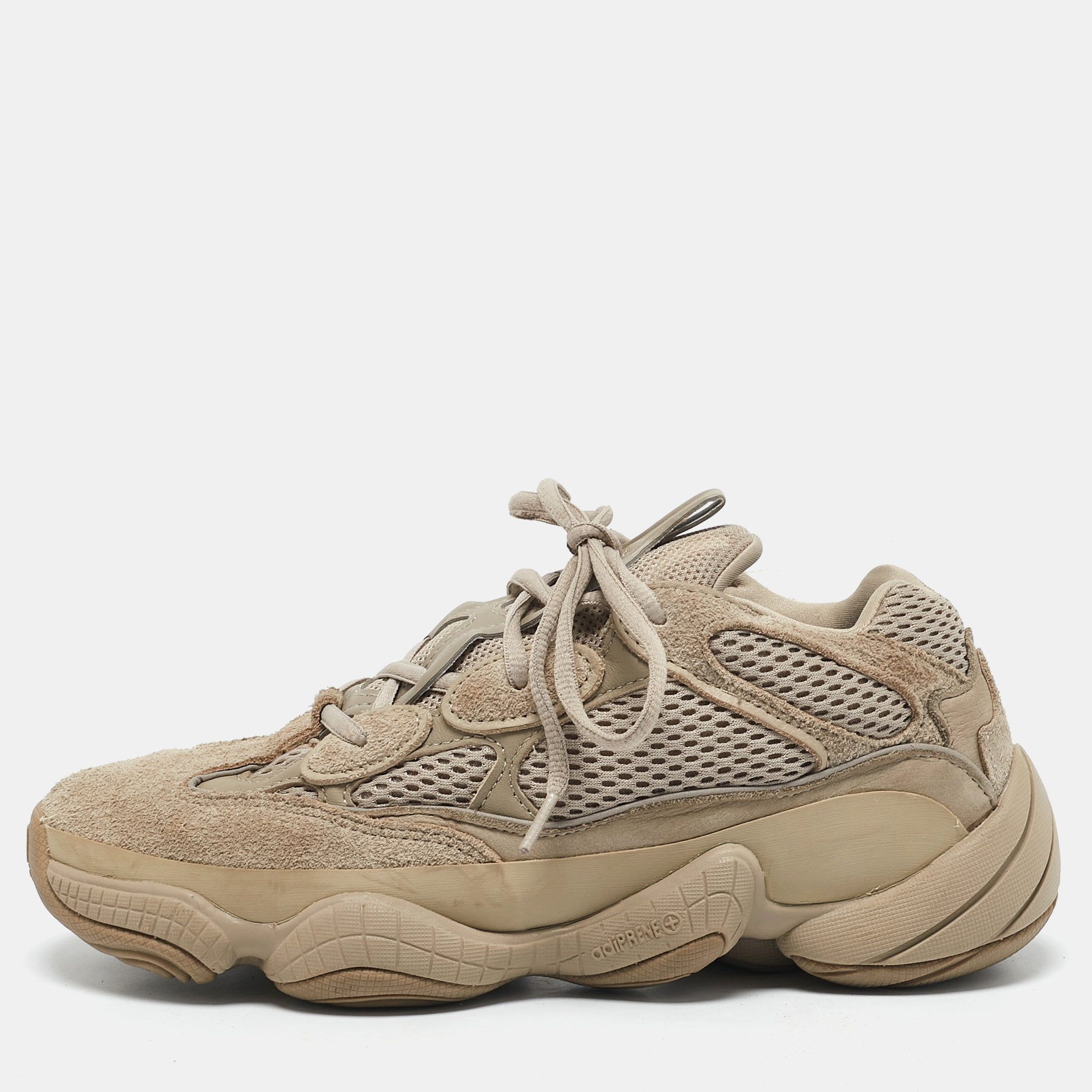 Yeezy x Adidas Brown Mesh and Suede 500 Taupe Light Sneakers Size 40 2/3
Yeezy x Adidas Brown Mesh and Suede 500 Taupe Light Sneakers Size 40 2/3