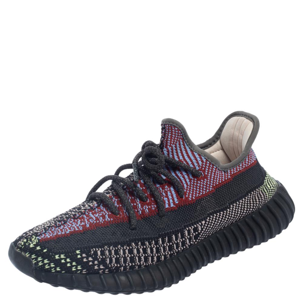 Adidas Yeezy Boost 350 V2 Yecheil Multicolor Knit Fabric (Non-Reflective) Size 39 1/3