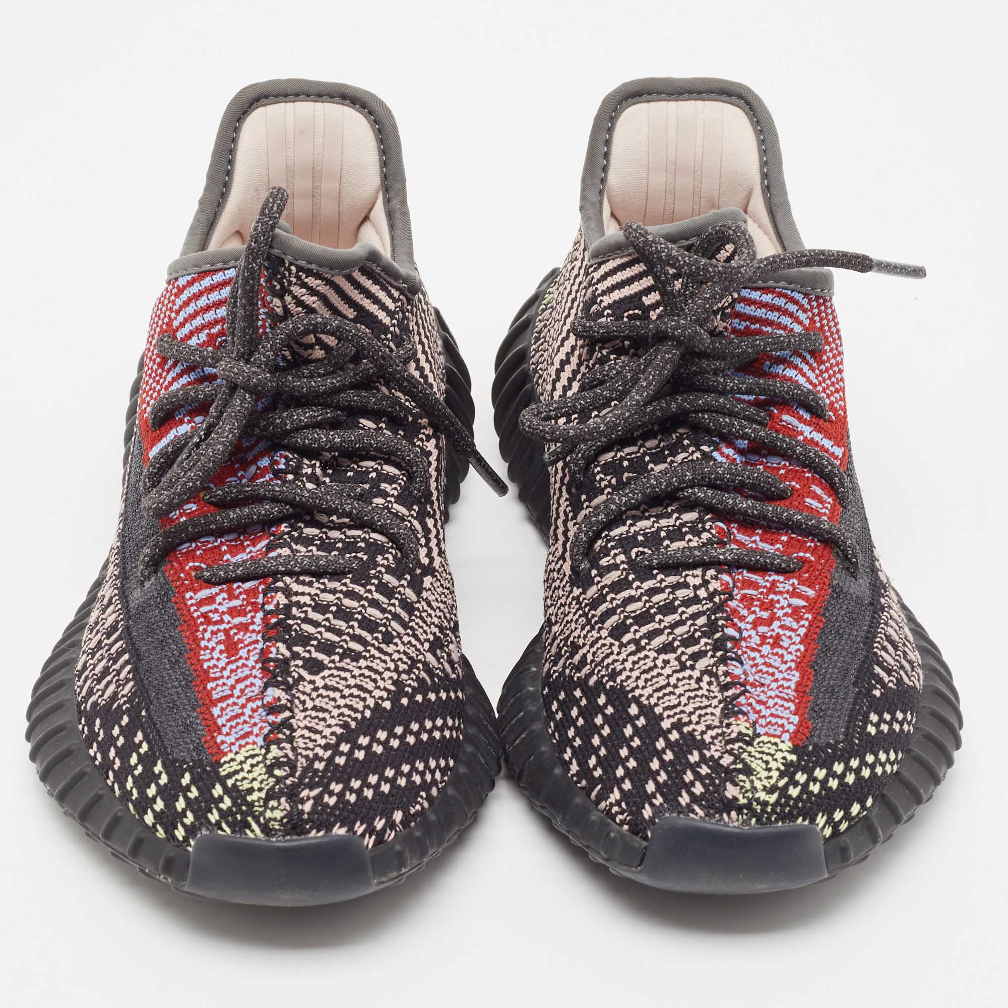 Yeezy X Adidas Multicolor Knit Fabric Boost 350 V2 Yecheil (Non-Reflective) Sneakers Size 38